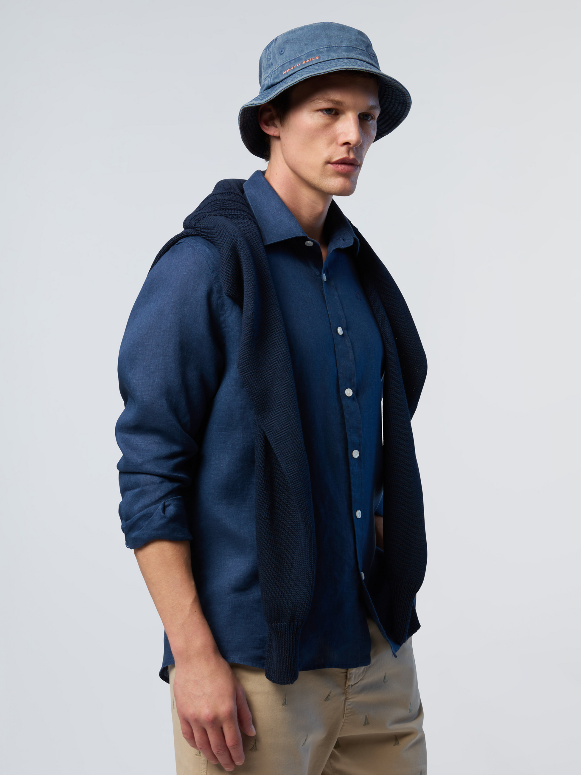 NORTH SAILS, North Sails Shirt Linen With Embroidered Logo