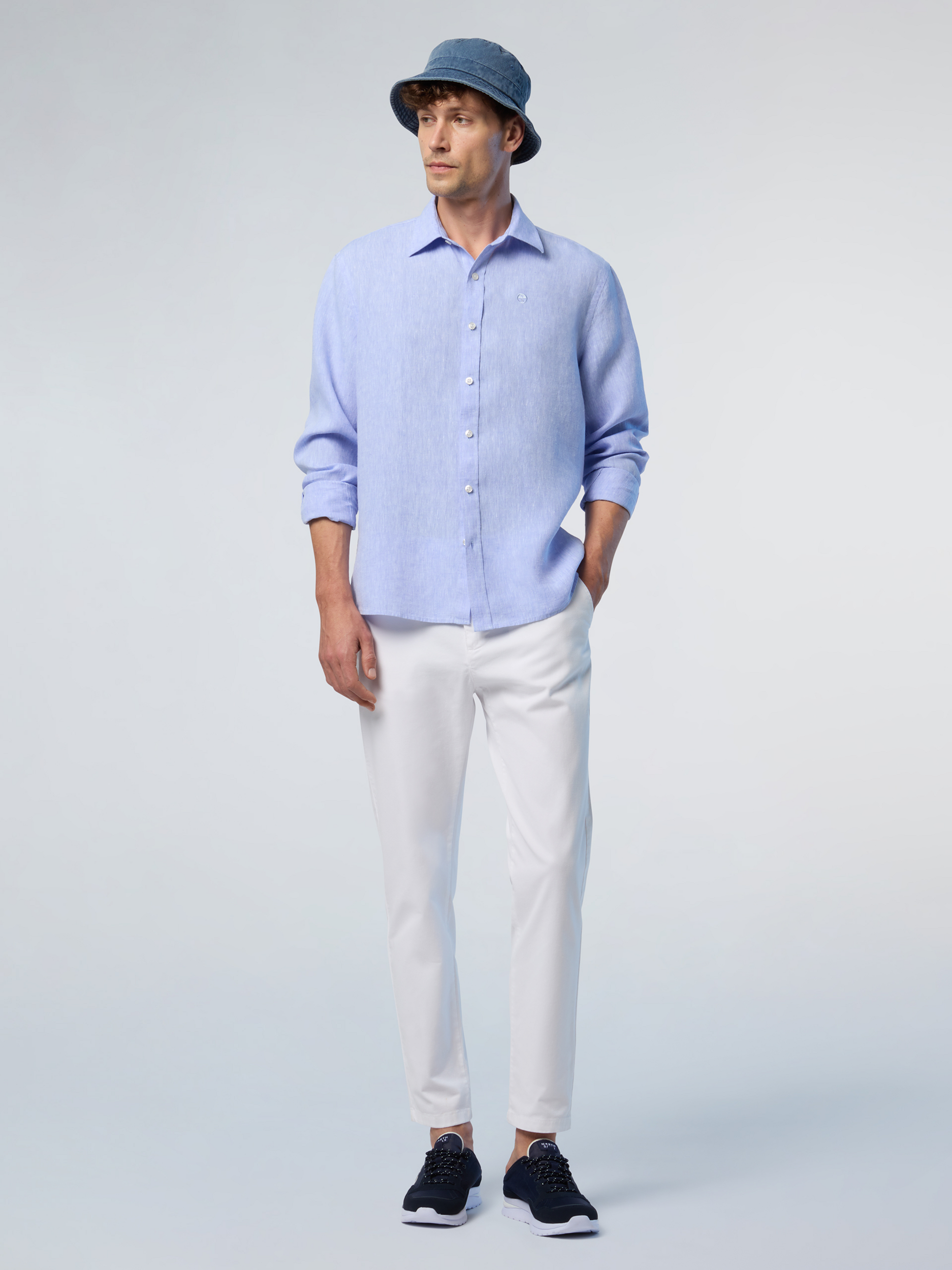 NORTH SAILS, North Sails Shirt Linen With Embroidered Logo