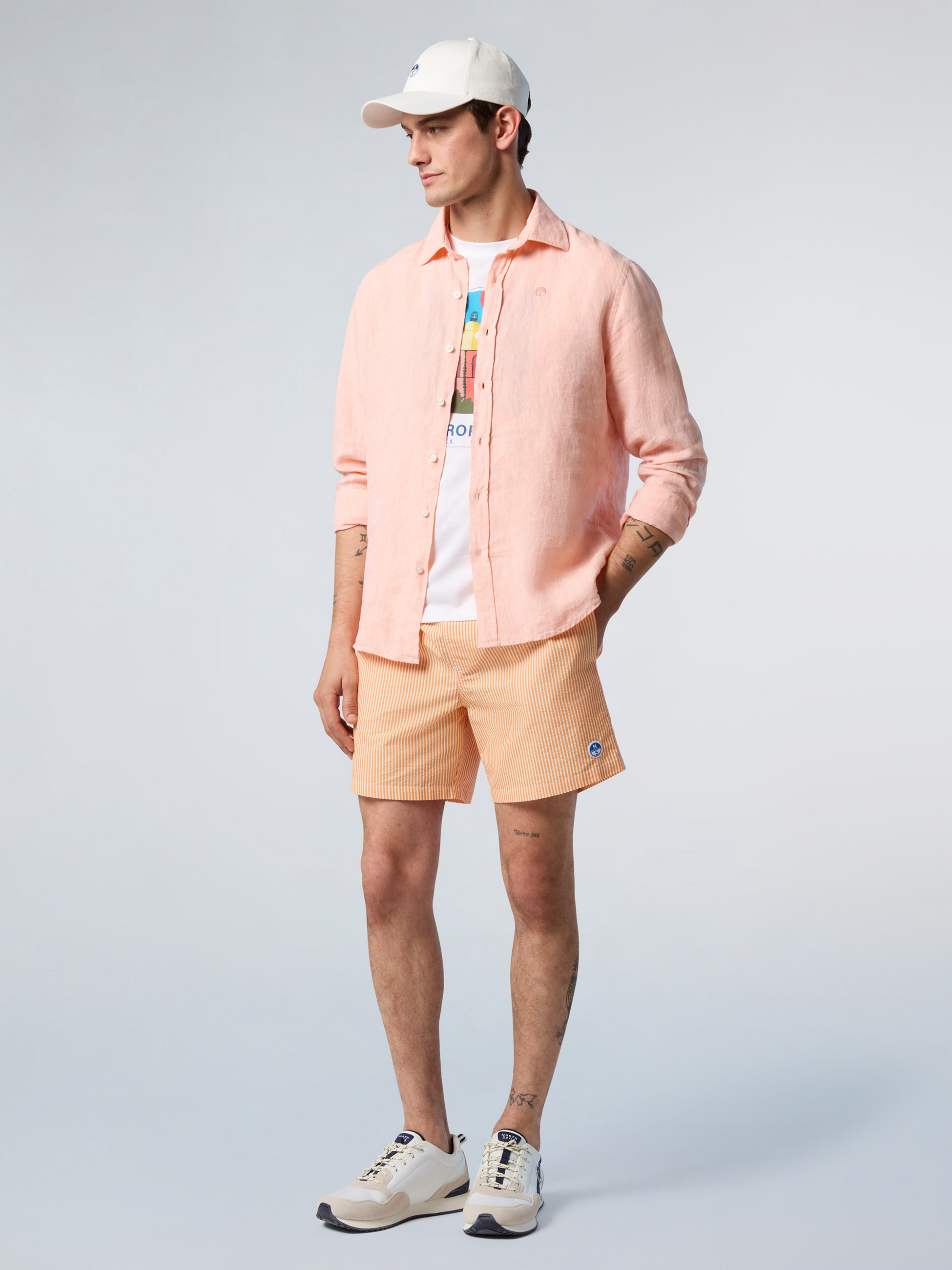 NORTH SAILS, North Sails Shirt Linen With Embroidered Logo