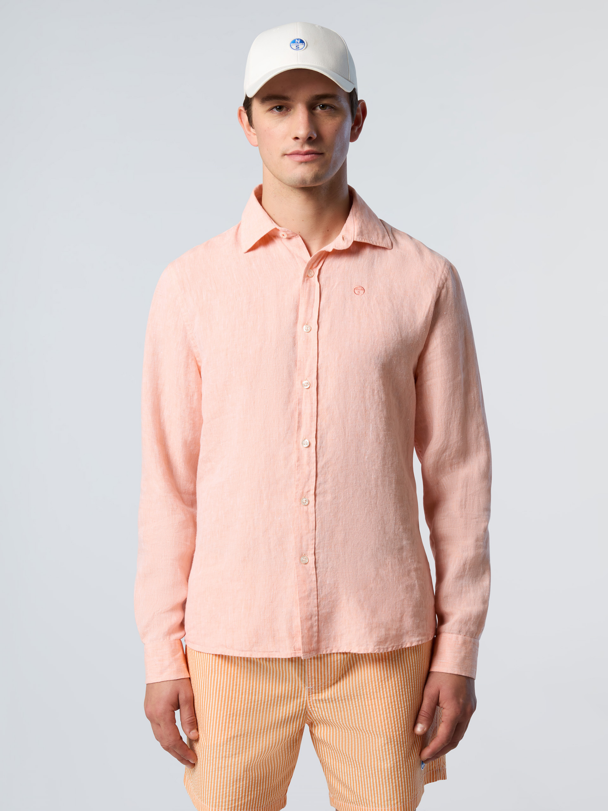 NORTH SAILS, North Sails Shirt Linen With Embroidered Logo