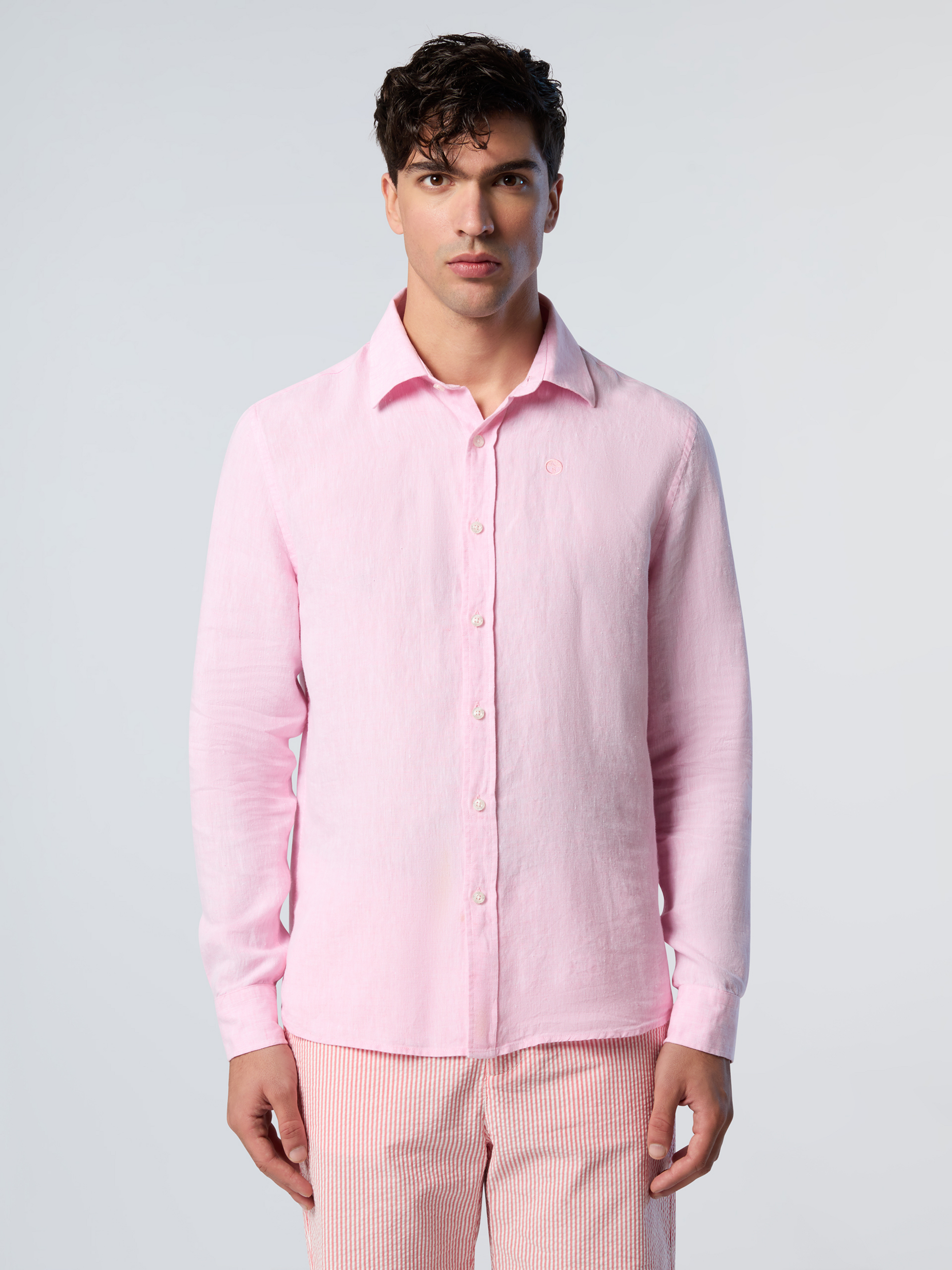 NORTH SAILS, North Sails Shirt Linen With Embroidered Logo