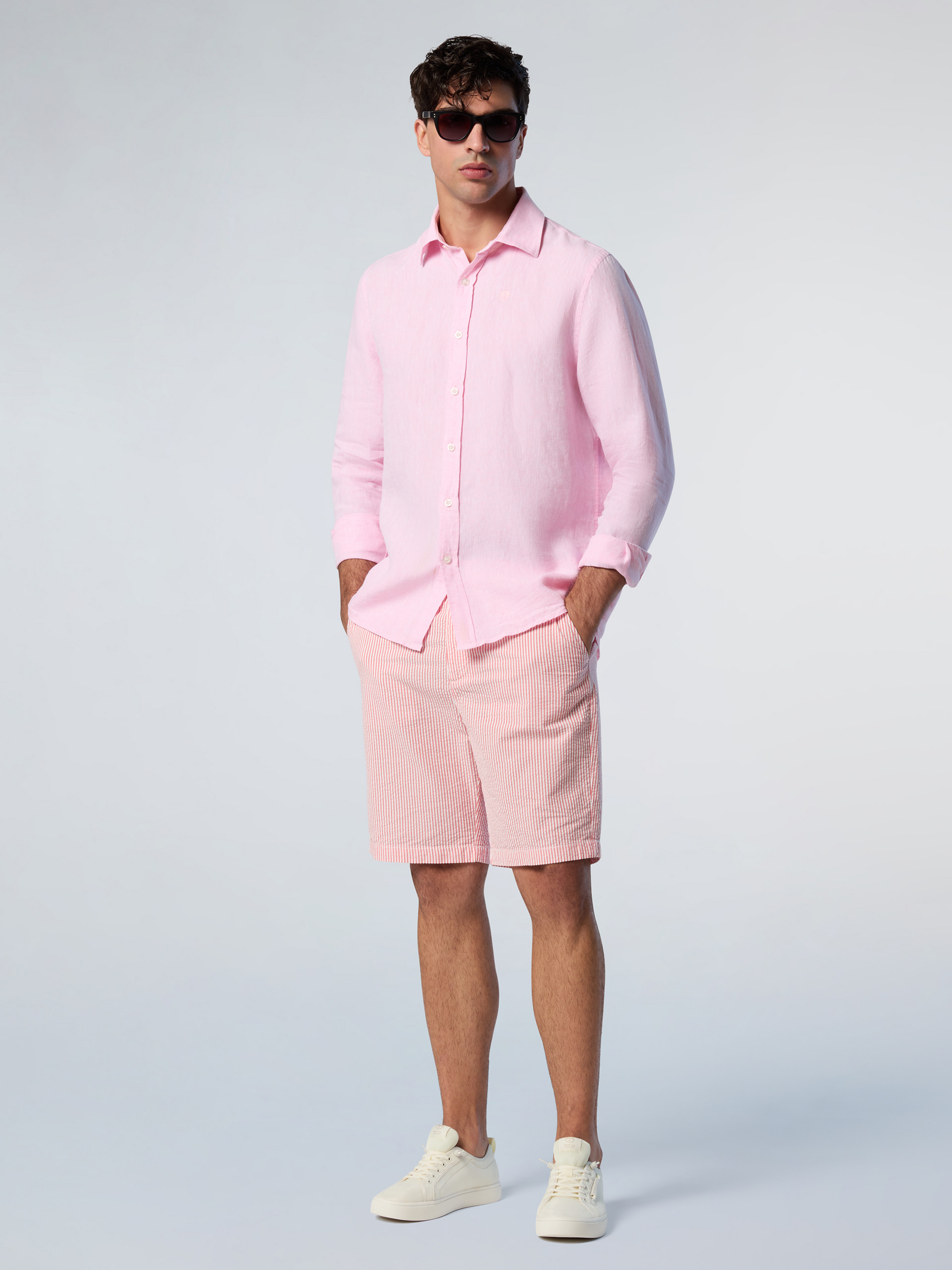 NORTH SAILS, North Sails Shirt Linen With Embroidered Logo