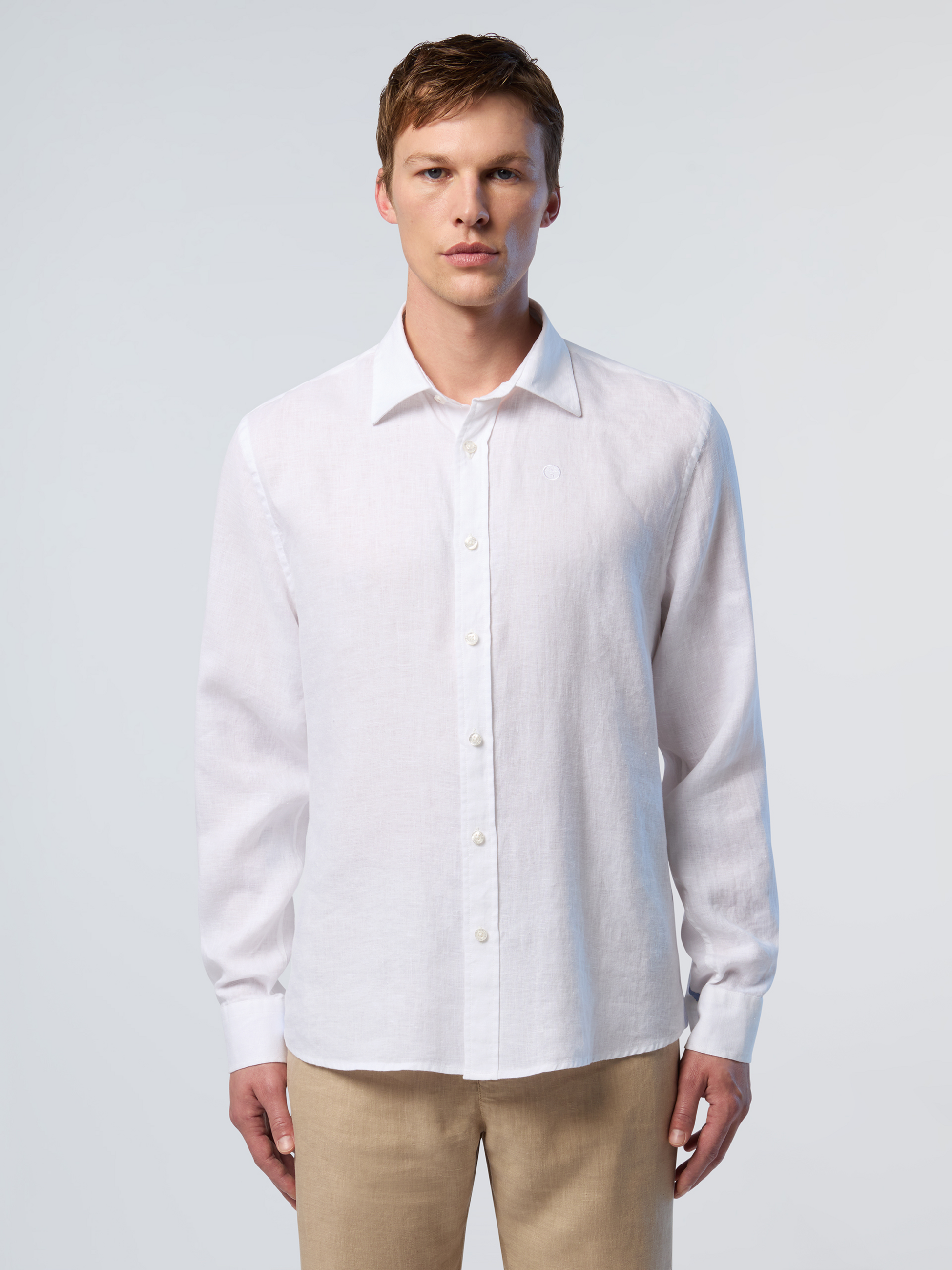 NORTH SAILS, North Sails Shirt Linen With Embroidered Logo
