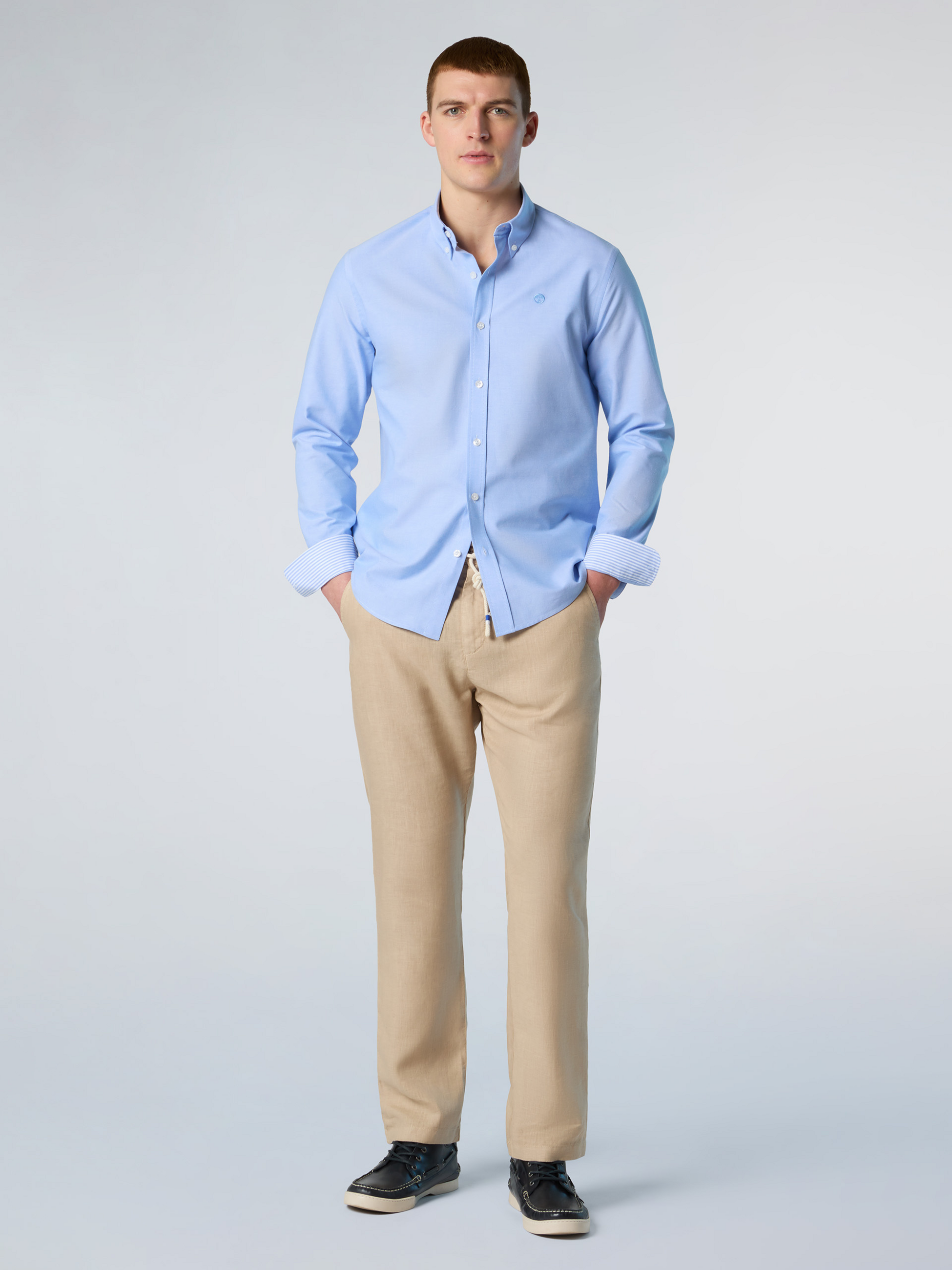 NORTH SAILS, North Sails Shirt Oxford With Embroidered Logo