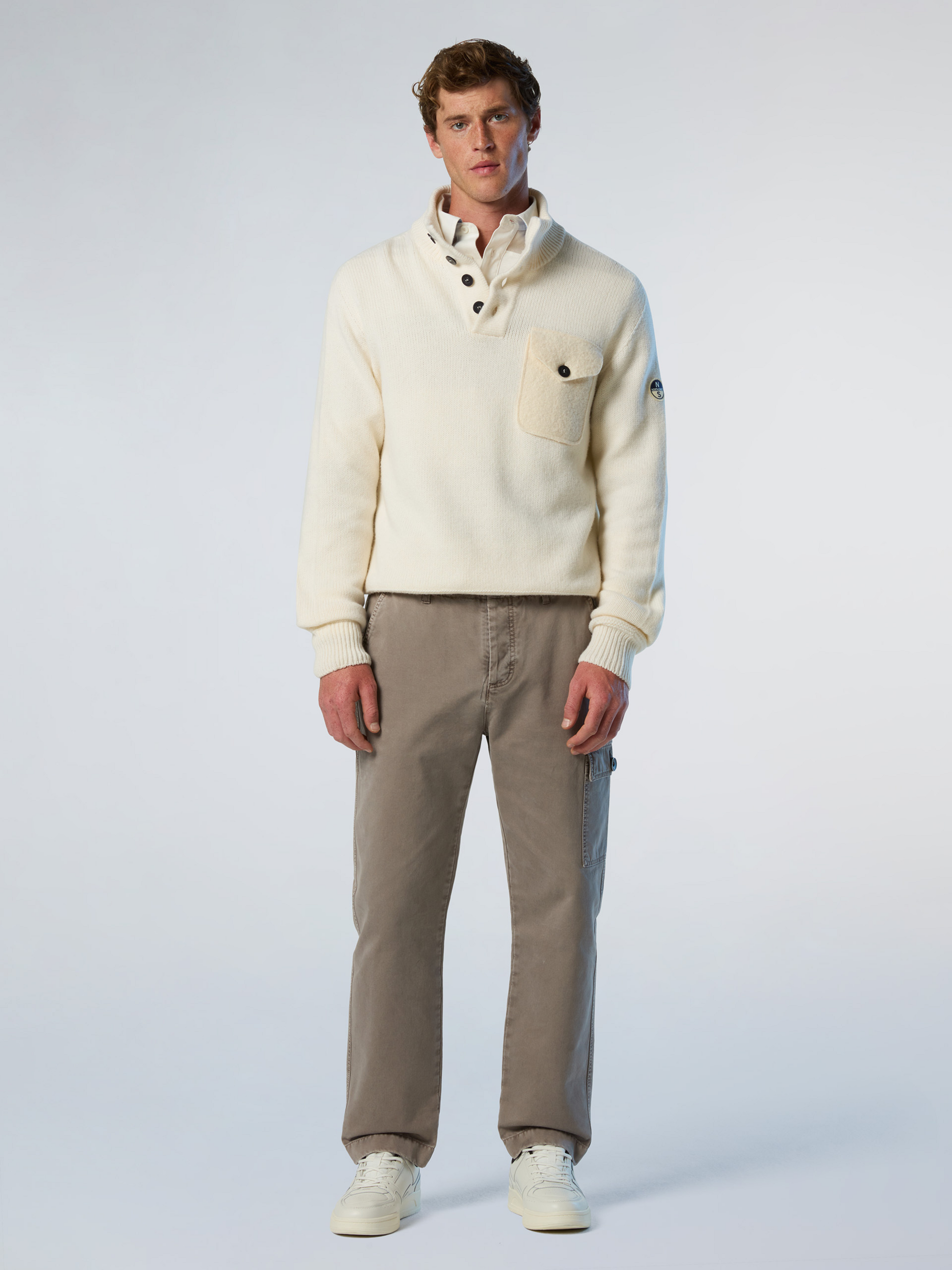 NORTH SAILS, North Sails Sweater Archive Button-front