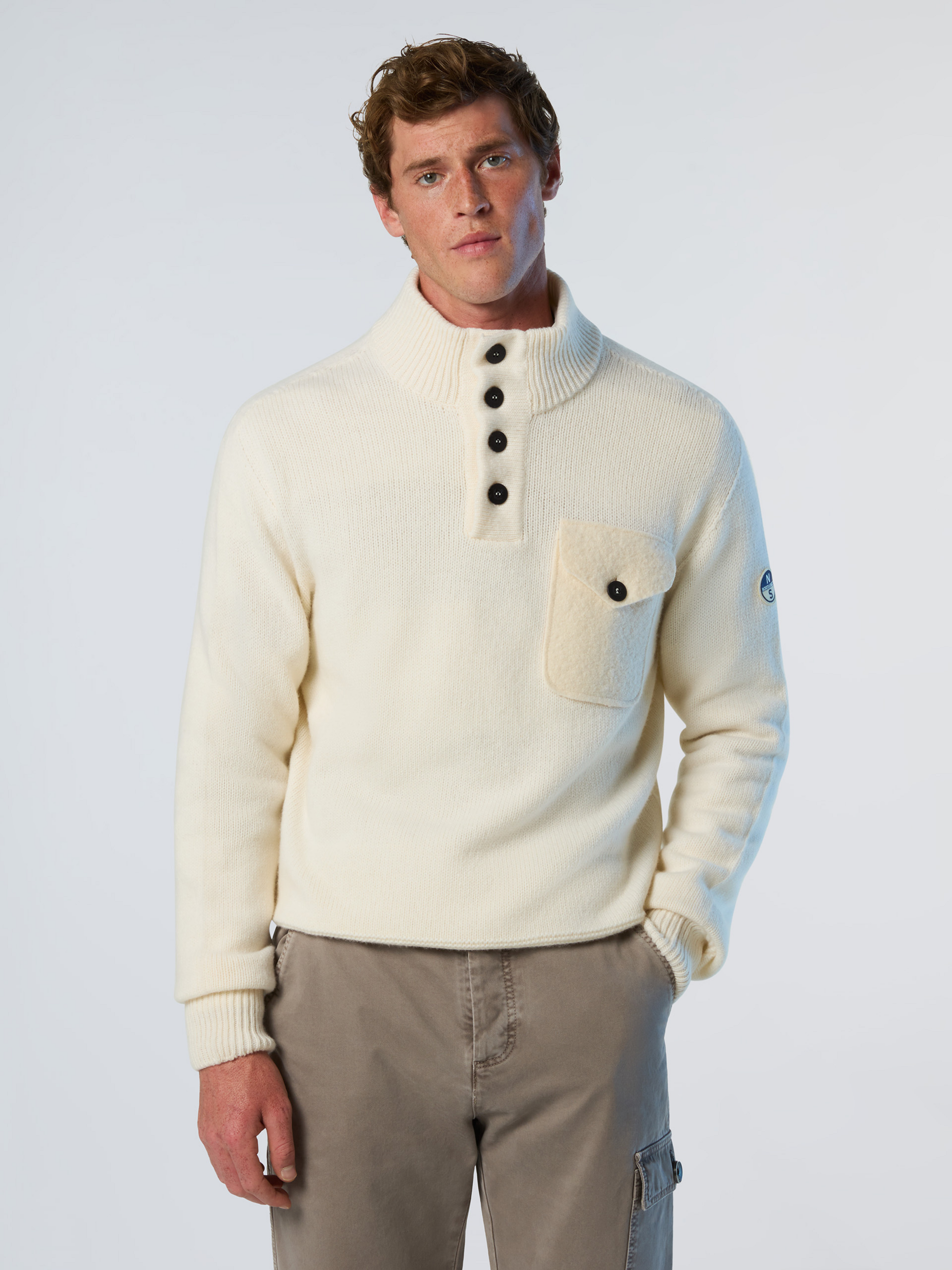 NORTH SAILS, North Sails Sweater Archive Button-front