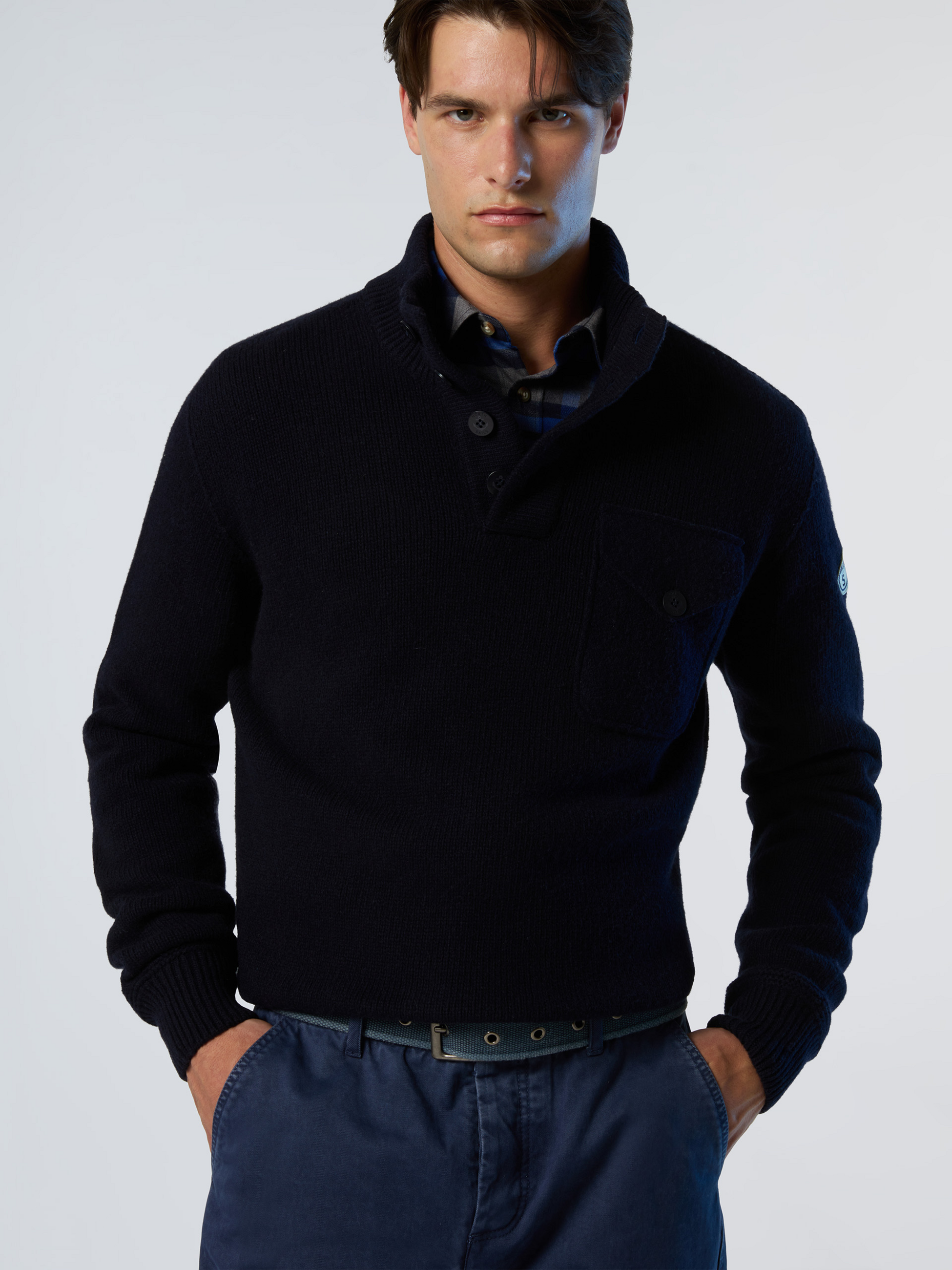 NORTH SAILS, North Sails Sweater Archive Button-front