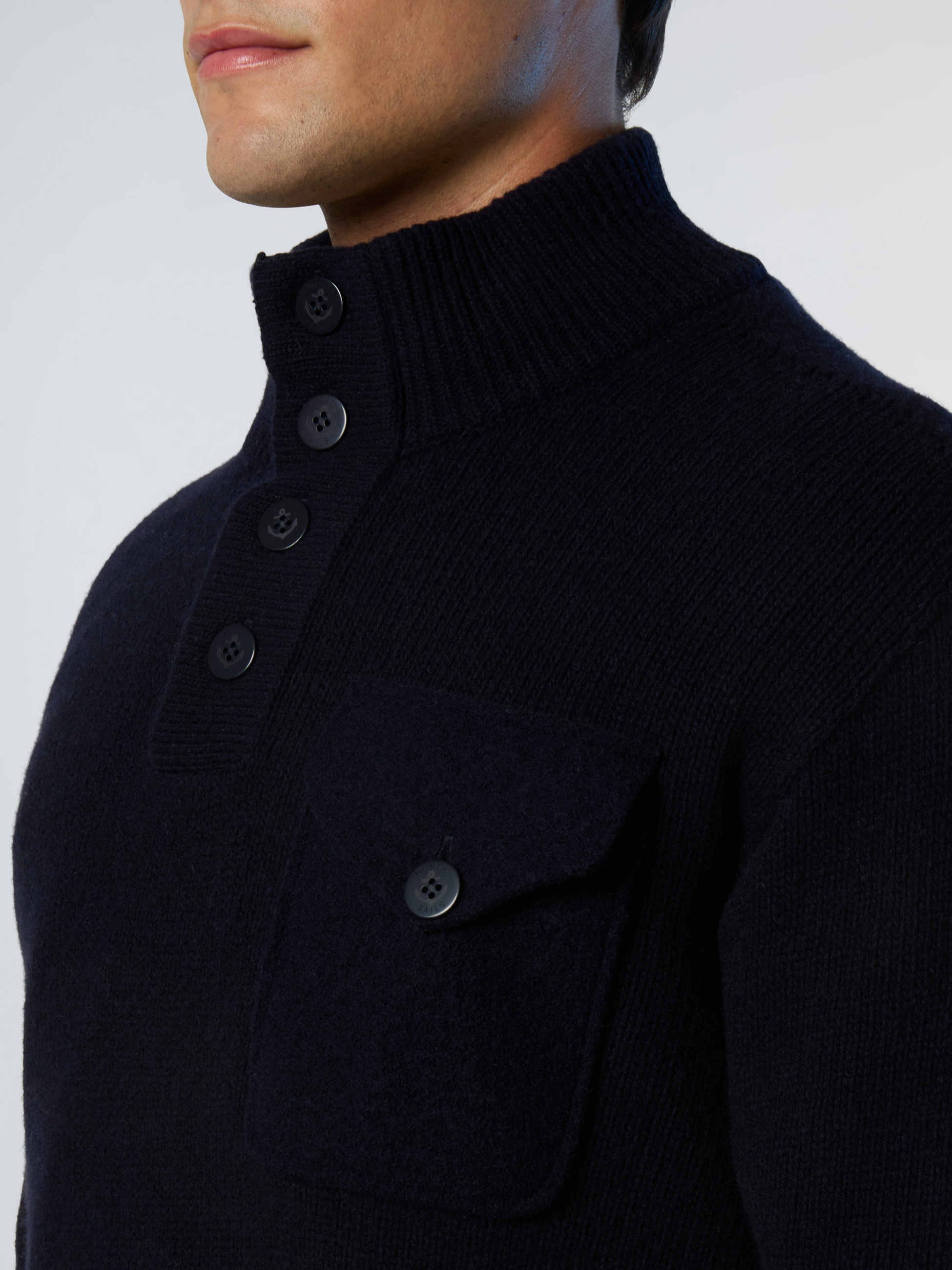 NORTH SAILS, North Sails Sweater Archive Button-front