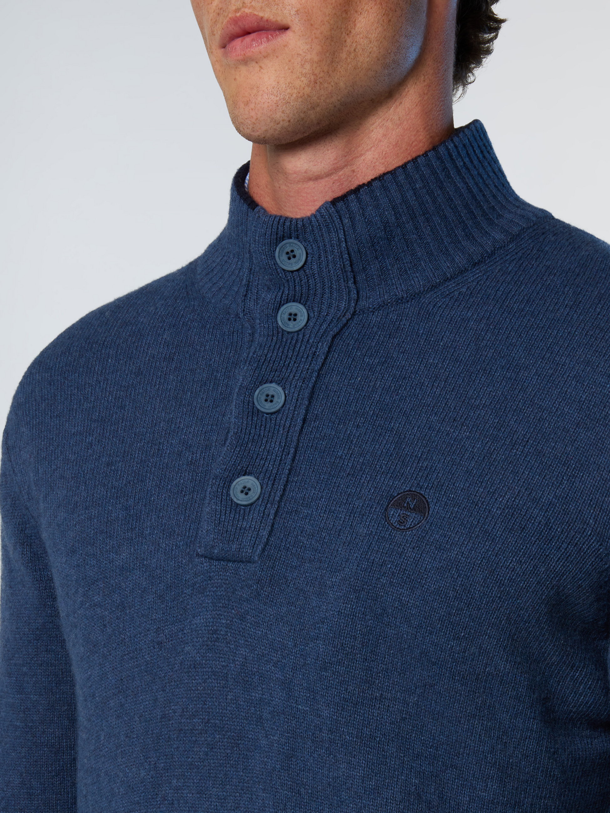 NORTH SAILS, North Sails Sweater Cashmere Blend Button-front