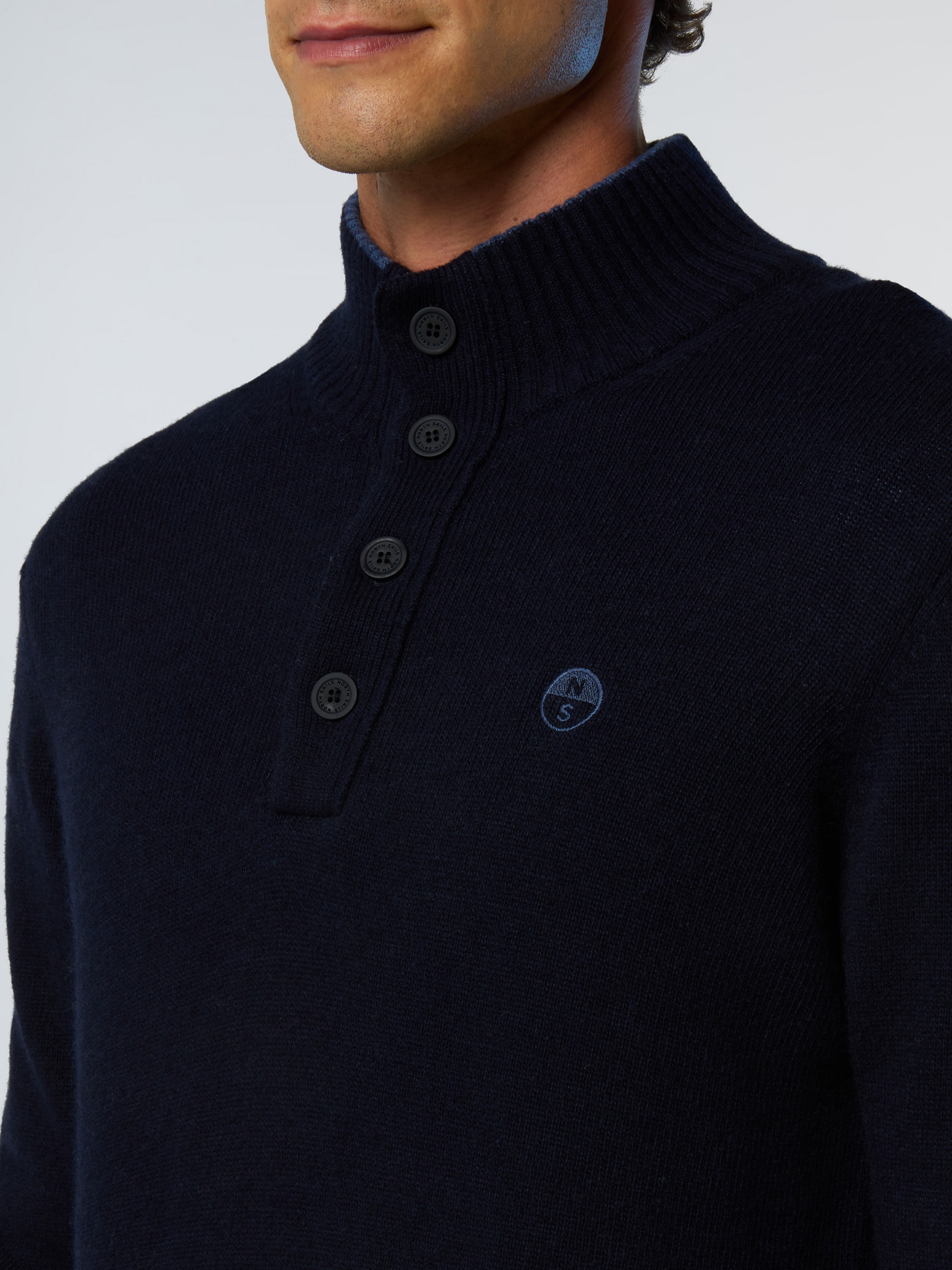 NORTH SAILS, North Sails Sweater Cashmere Blend Button-front