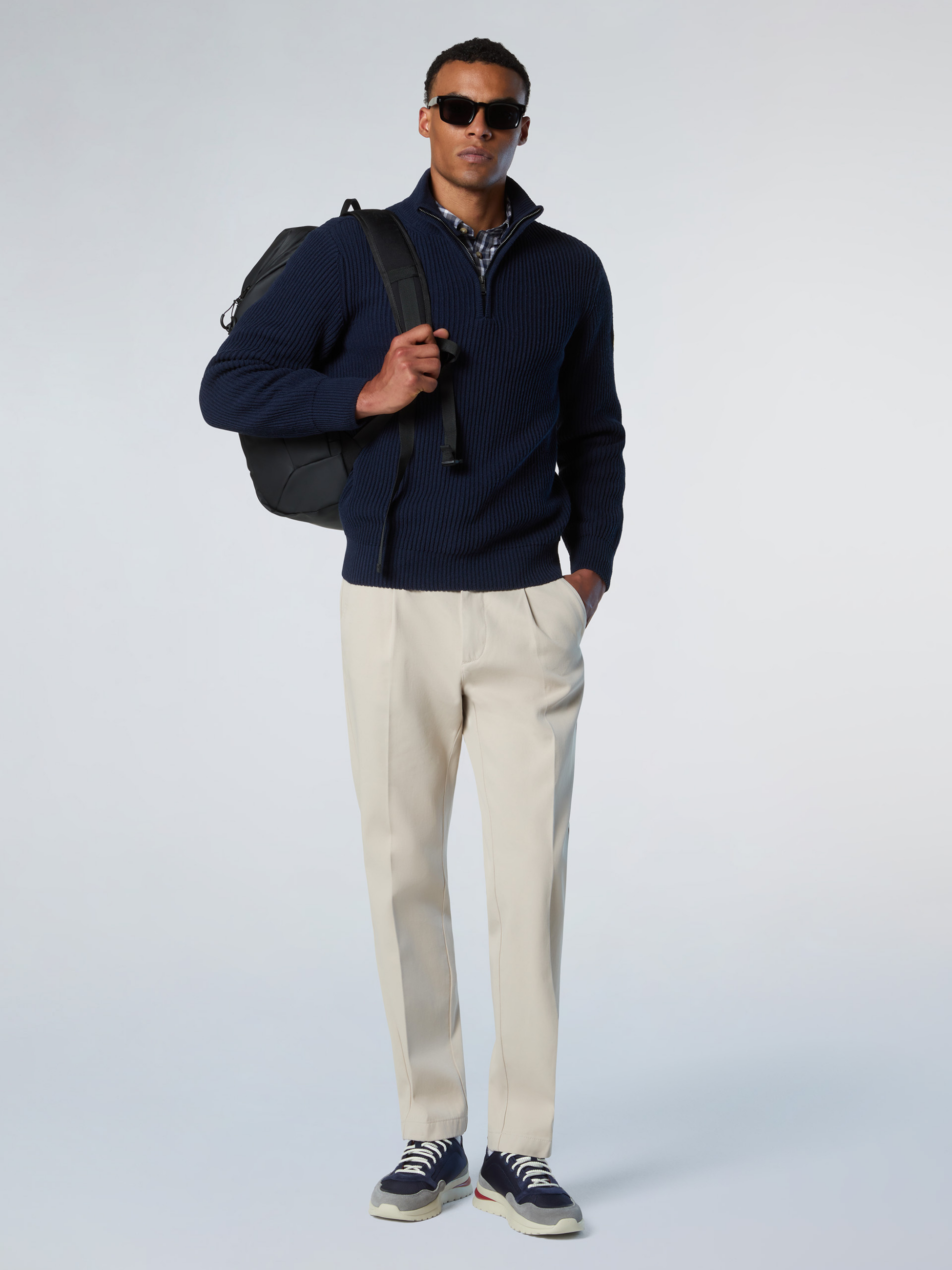 NORTH SAILS, North Sails Sweater Fisherman's Rib Half-zip