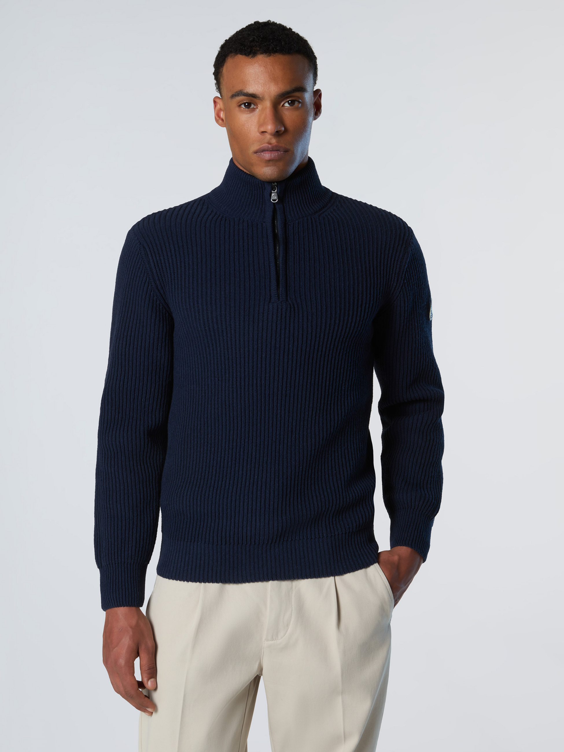 NORTH SAILS, North Sails Sweater Fisherman's Rib Half-zip