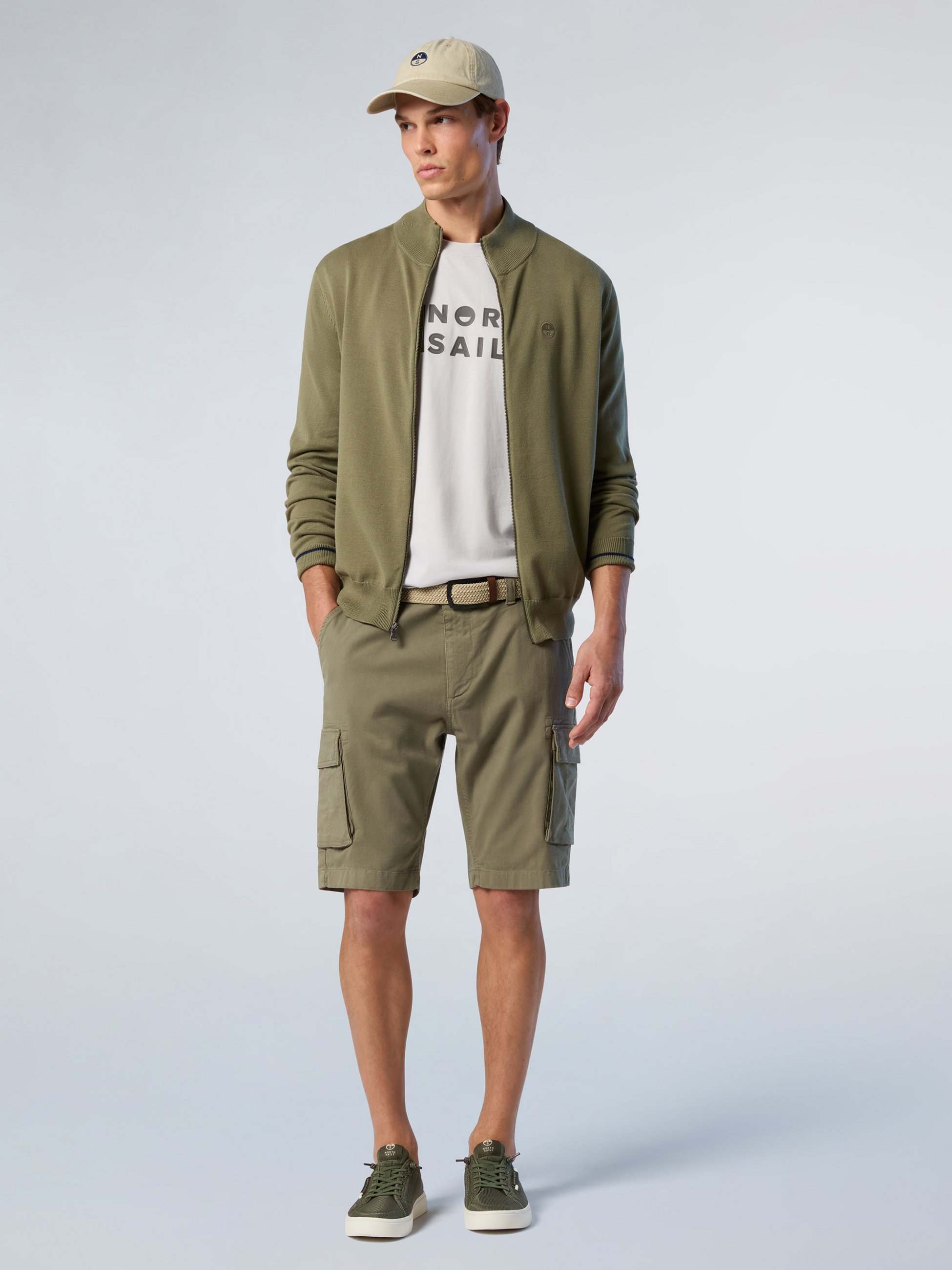 NORTH SAILS, North Sails Sweater Full-zip With Embroidered Logo