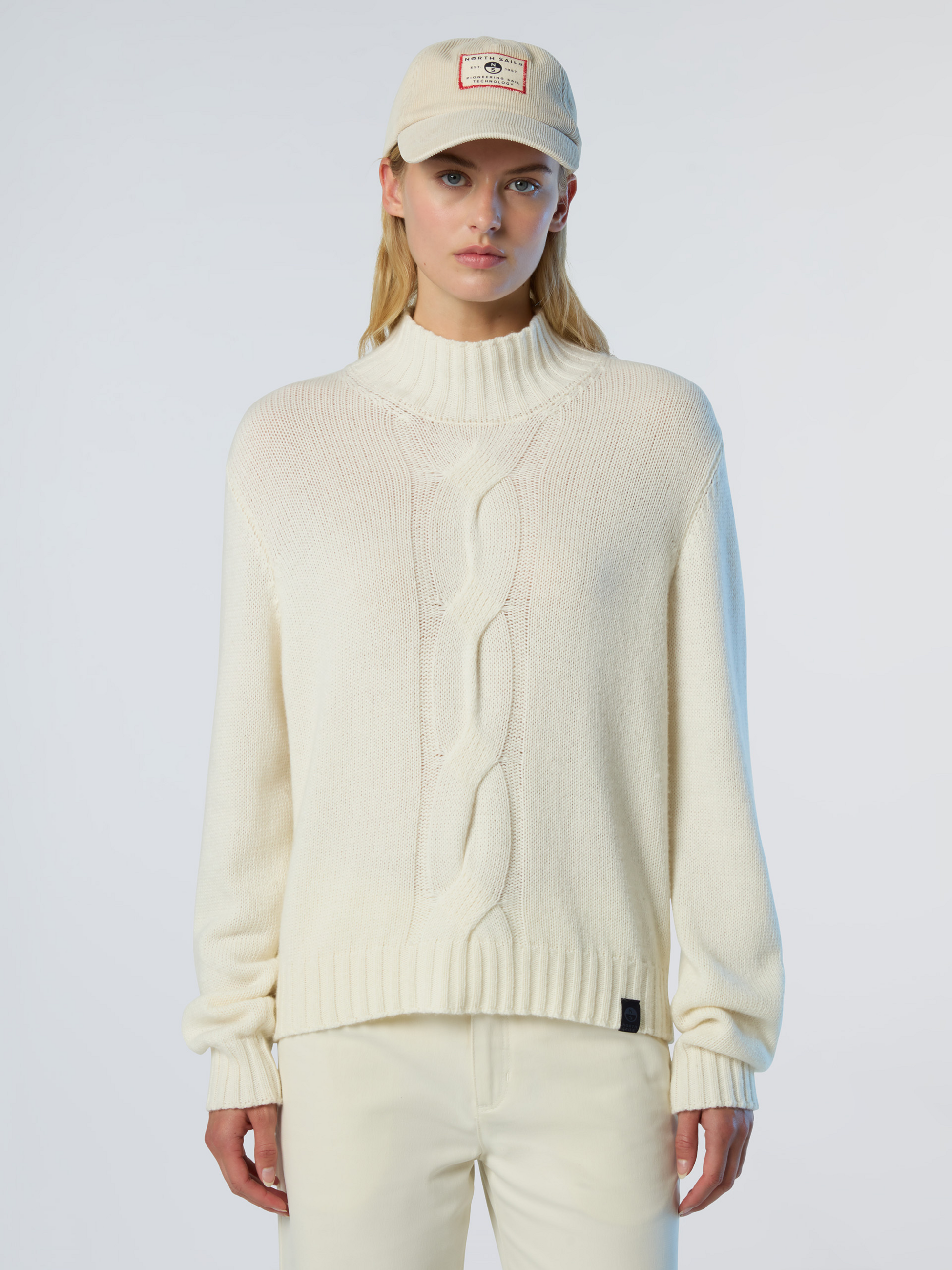 NORTH SAILS, North Sails Sweater Mock-neck With Maxi Cable Knit
