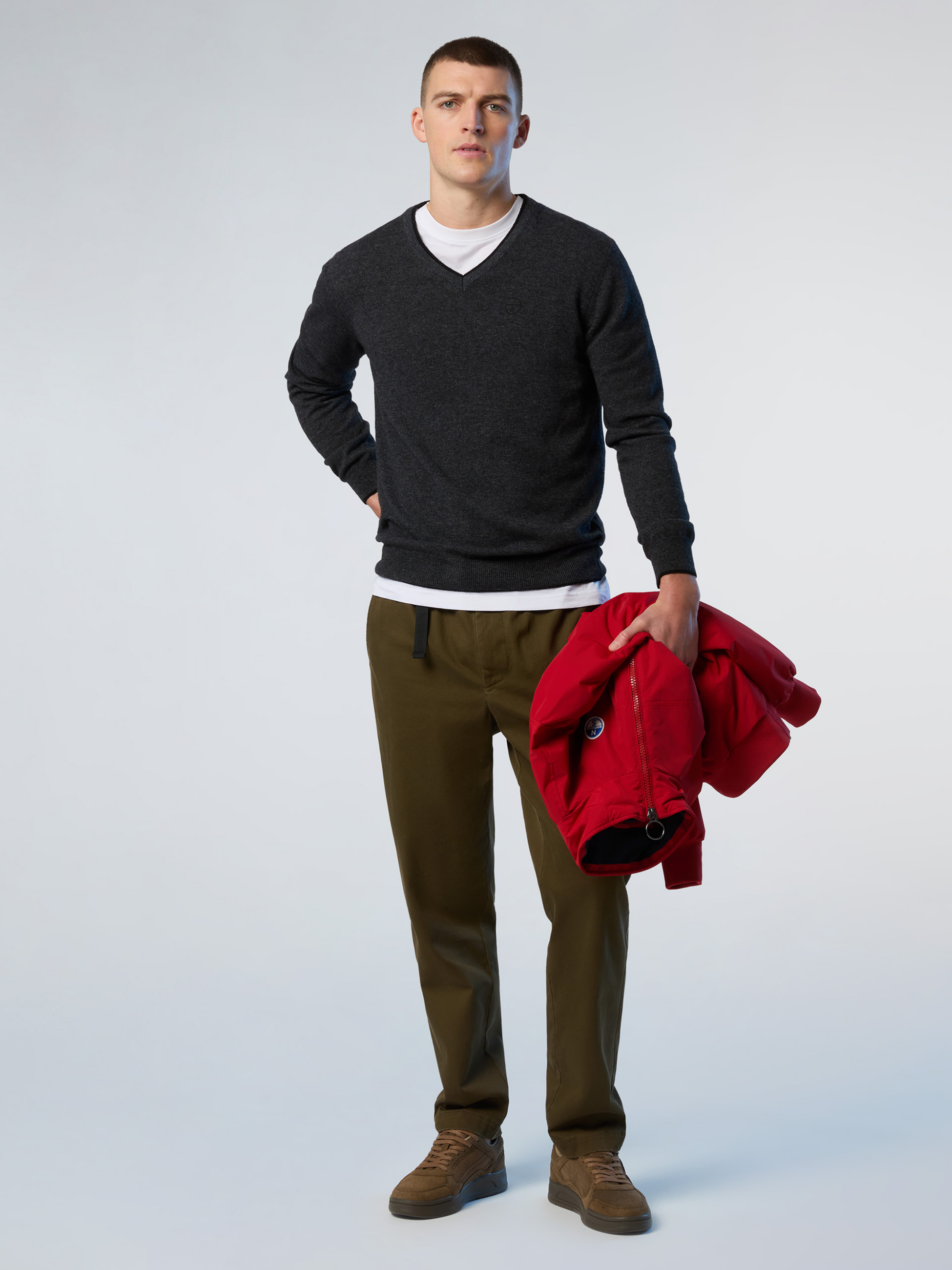 NORTH SAILS, North Sails Sweater V-neck With Embroidered Logo