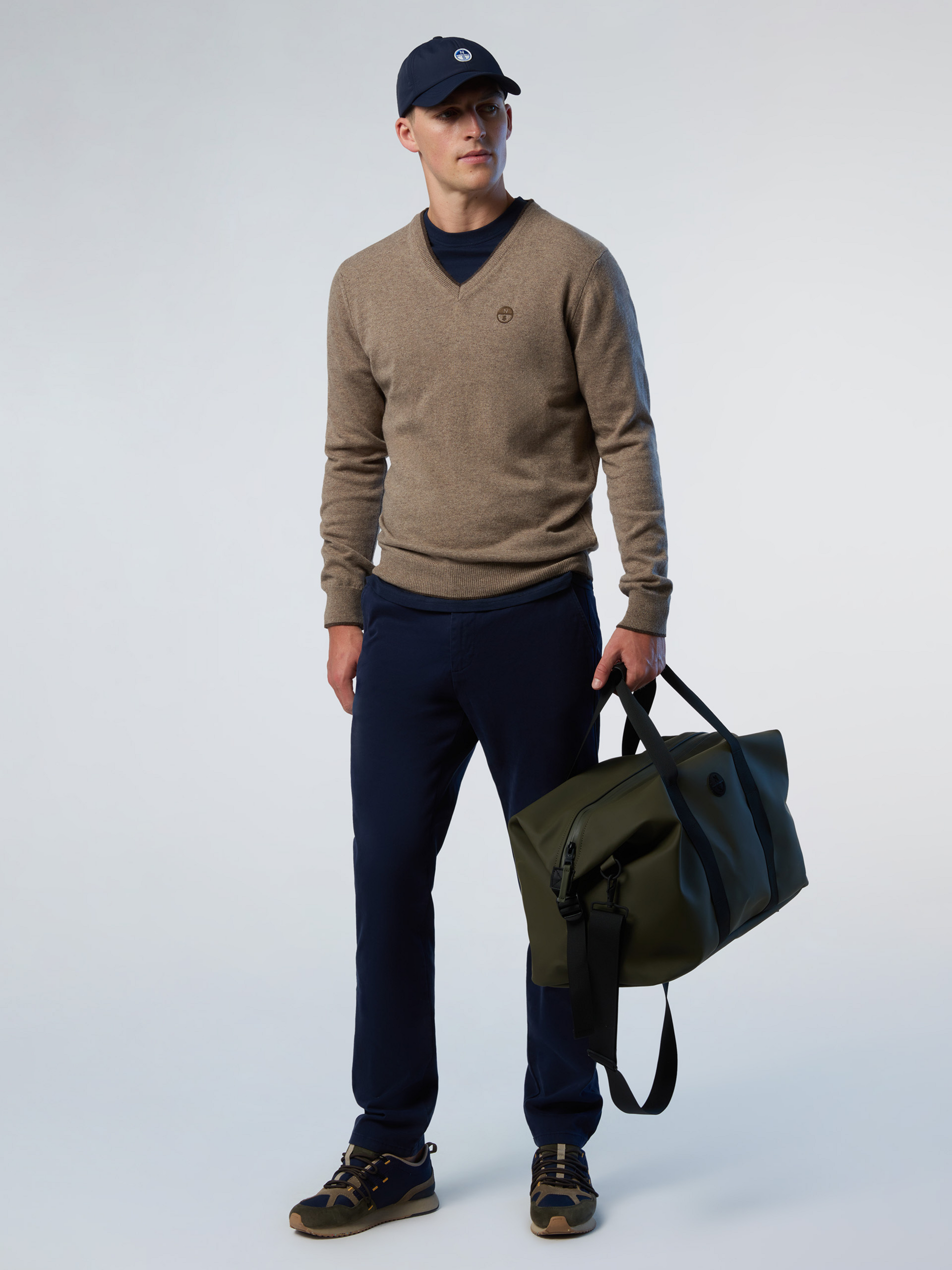 NORTH SAILS, North Sails Sweater V-neck With Embroidered Logo