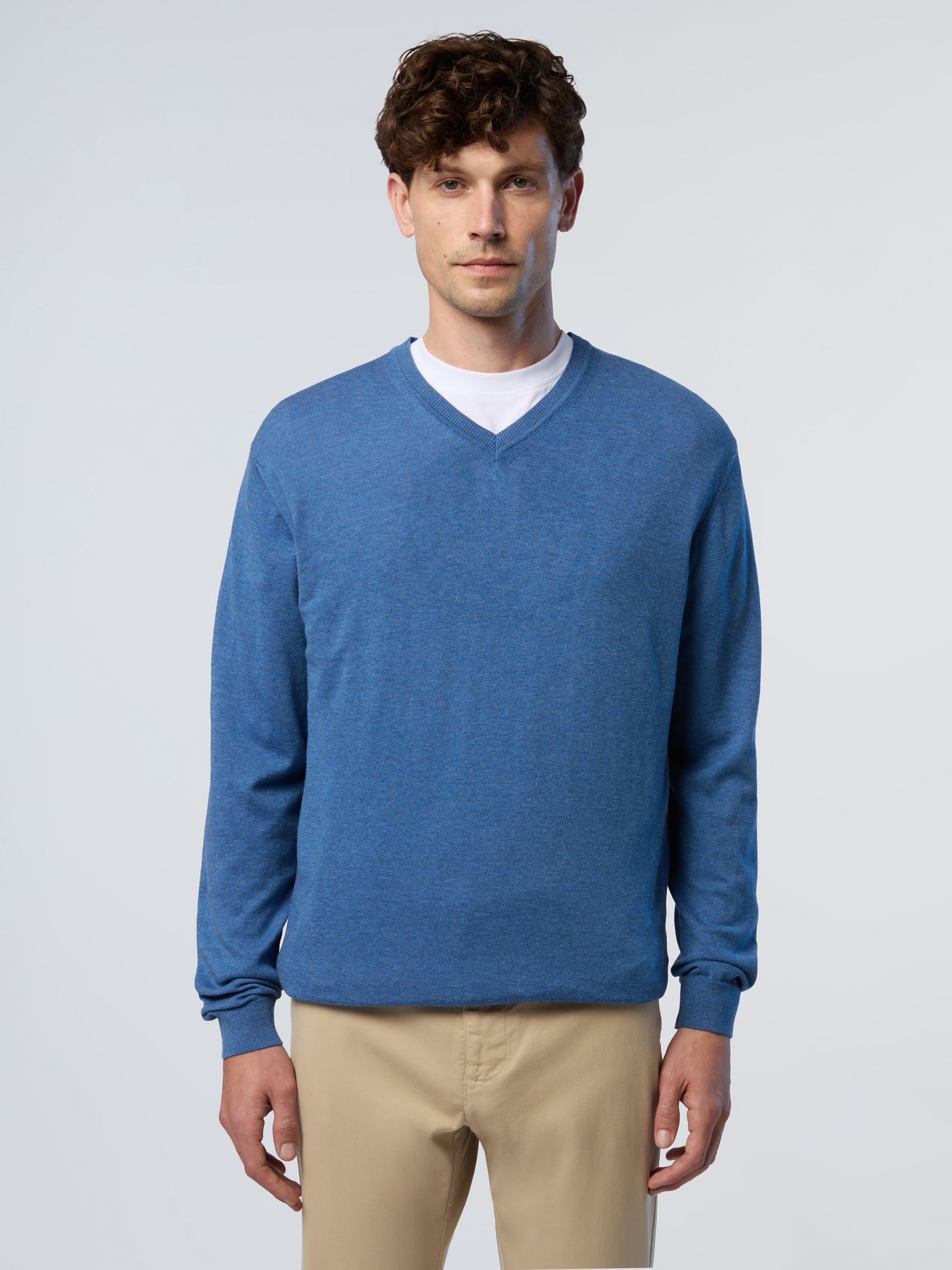 NORTH SAILS, North Sails Sweater V-neck With Logo Label