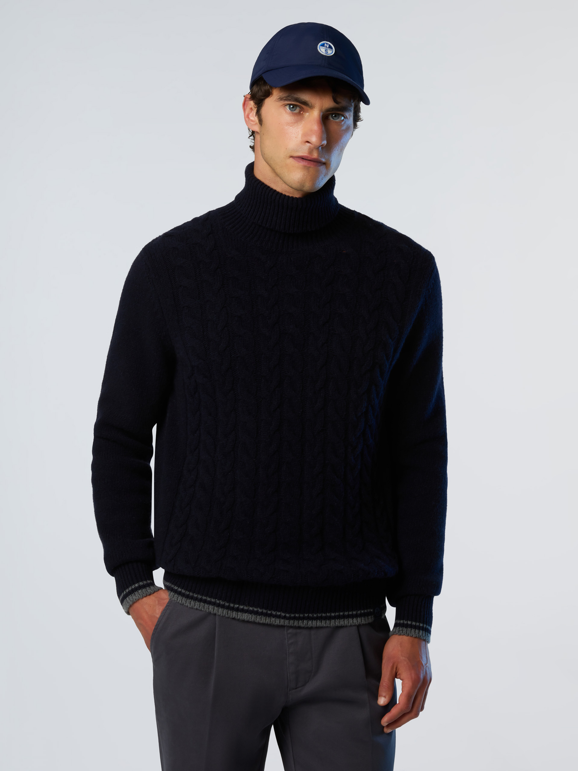 NORTH SAILS, North Sails Sweater With Cable-knit Front