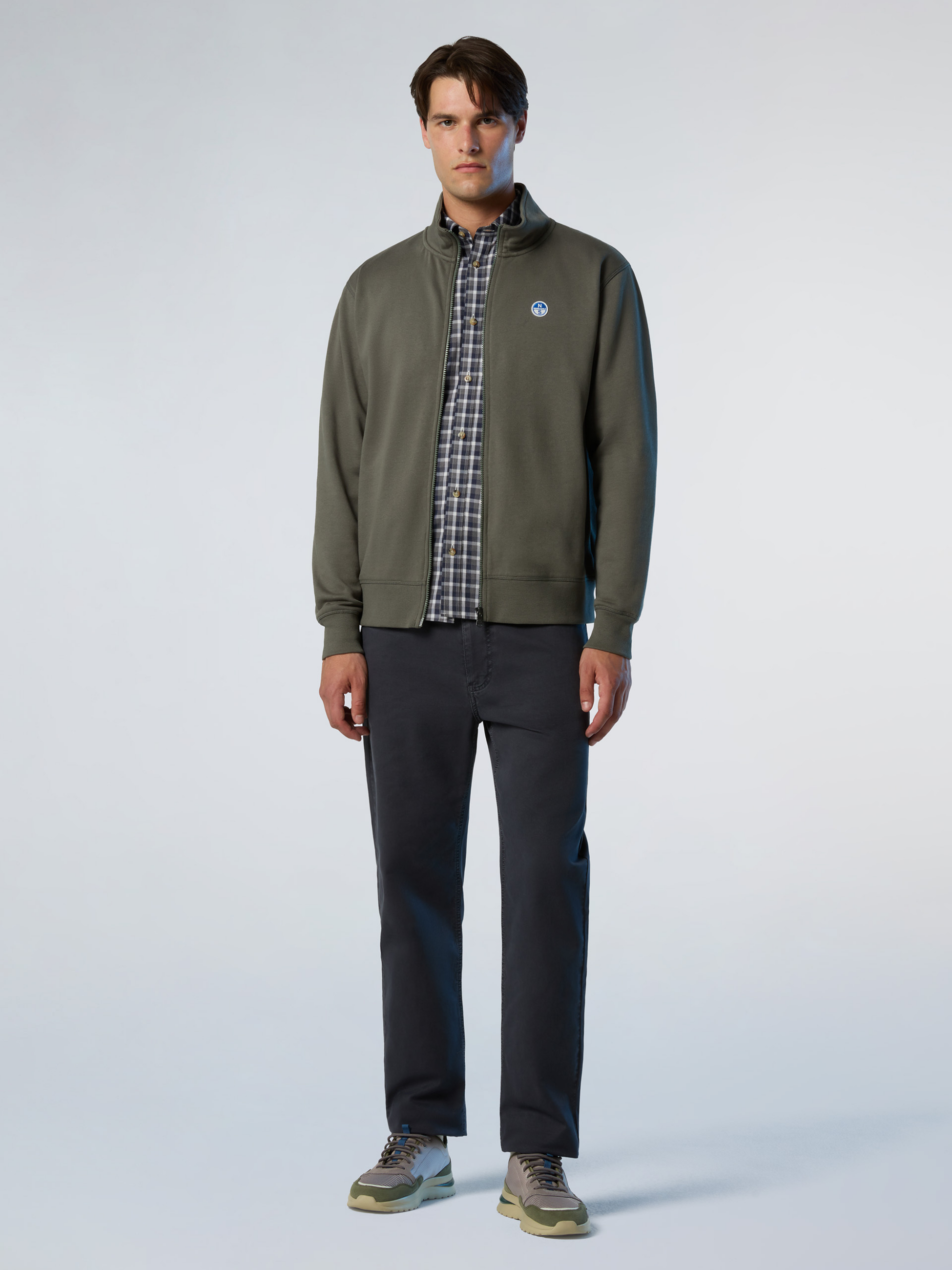 NORTH SAILS, North Sails Sweatshirt Full-zip With Logo Patch