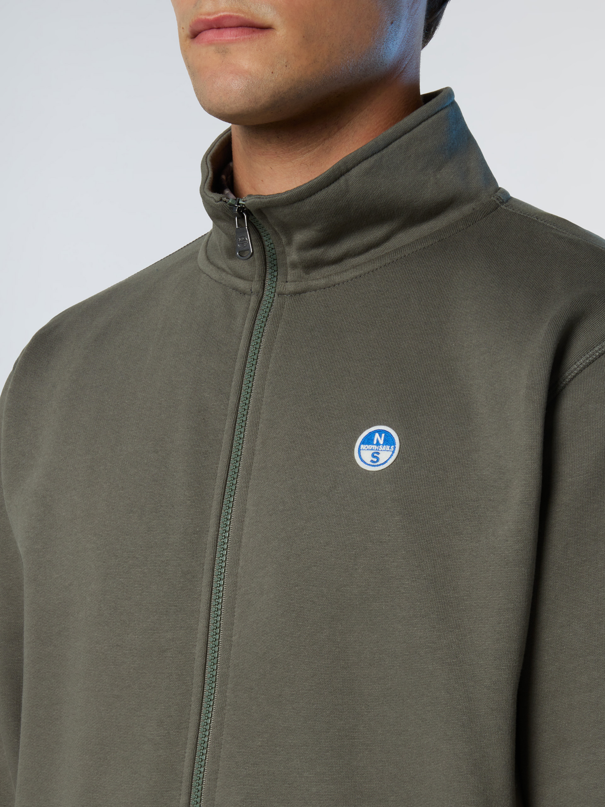 NORTH SAILS, North Sails Sweatshirt Full-zip With Logo Patch