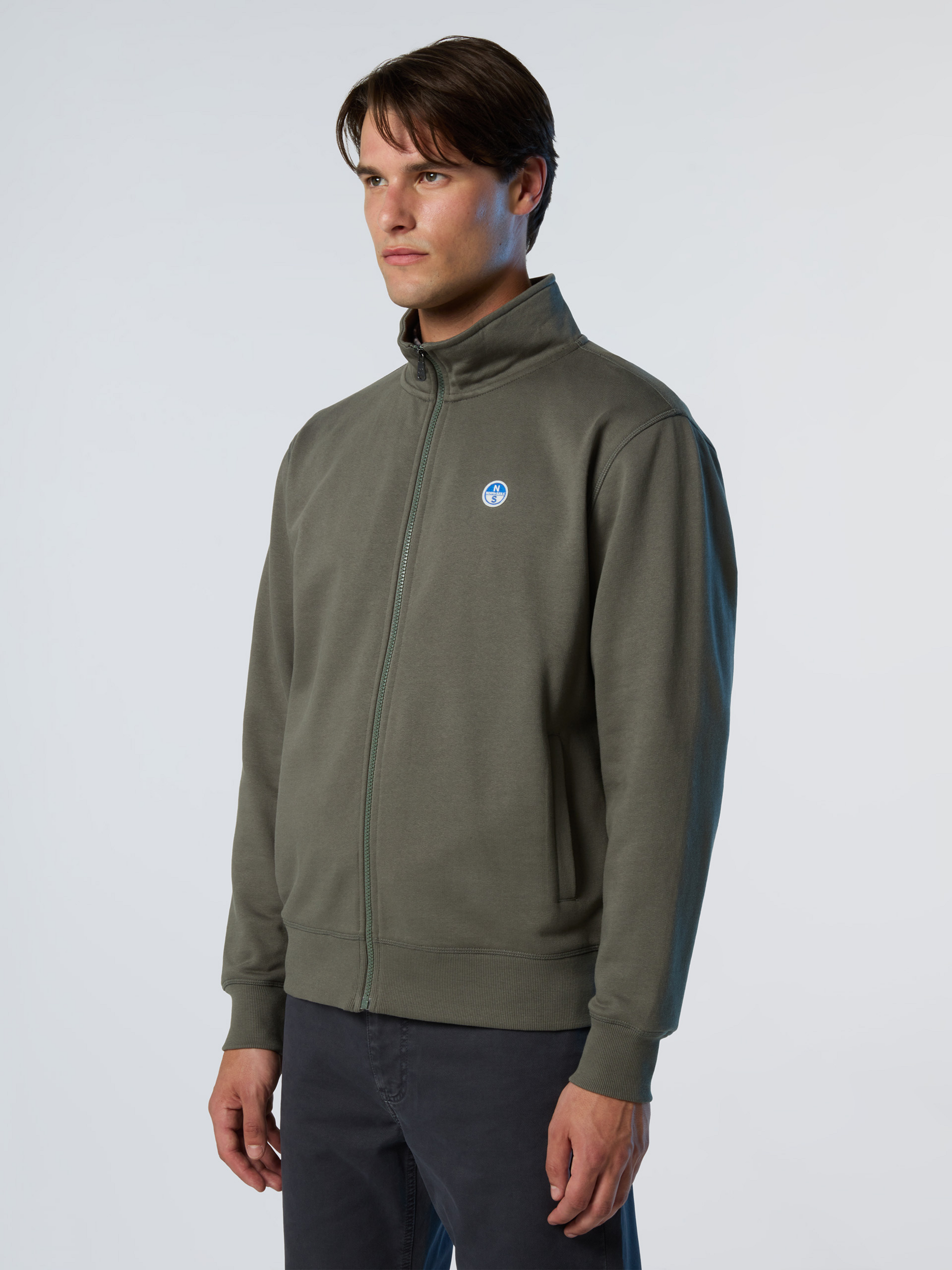 NORTH SAILS, North Sails Sweatshirt Full-zip With Logo Patch