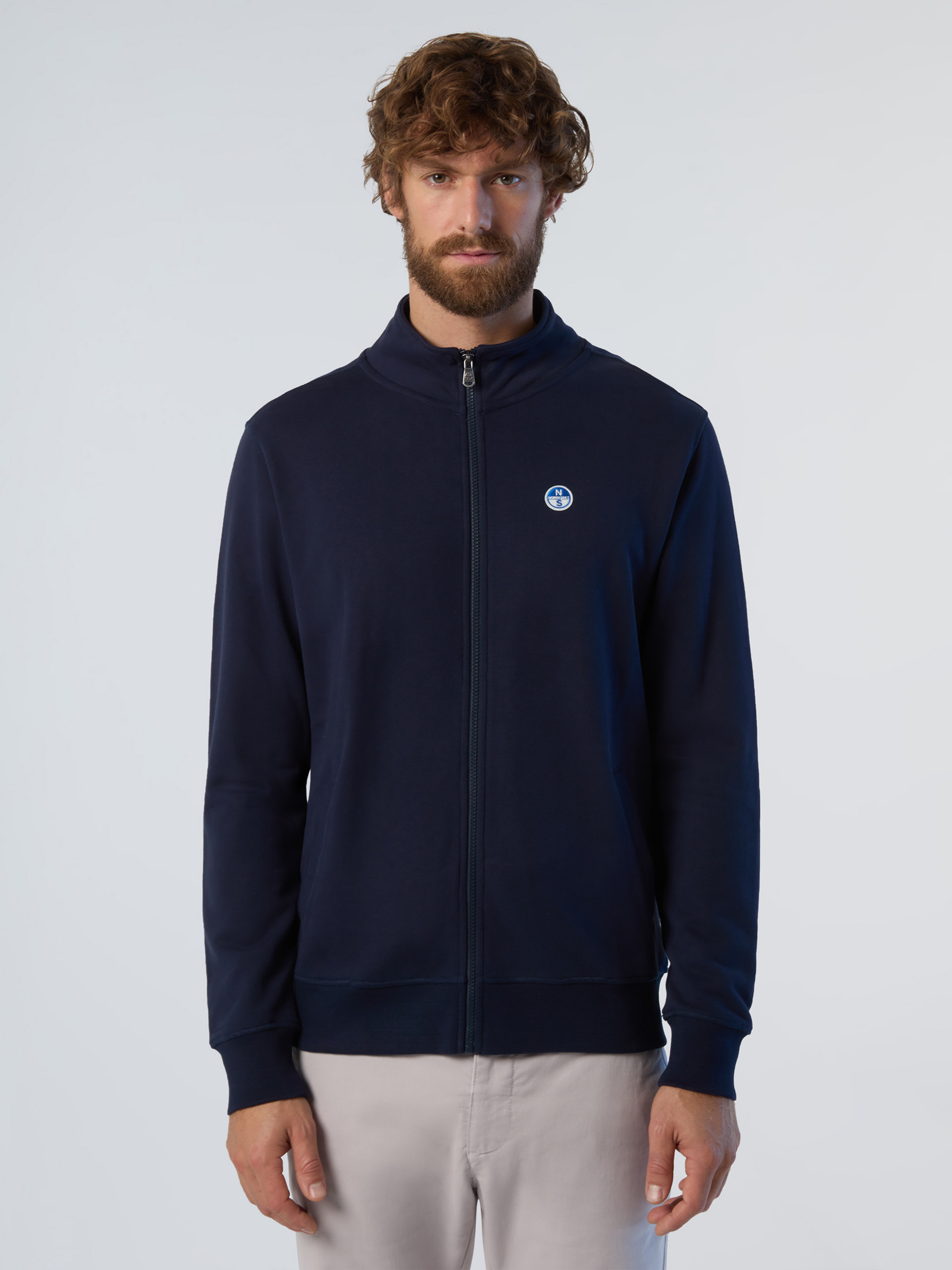 NORTH SAILS, North Sails Sweatshirt Full-zip With Logo Patch