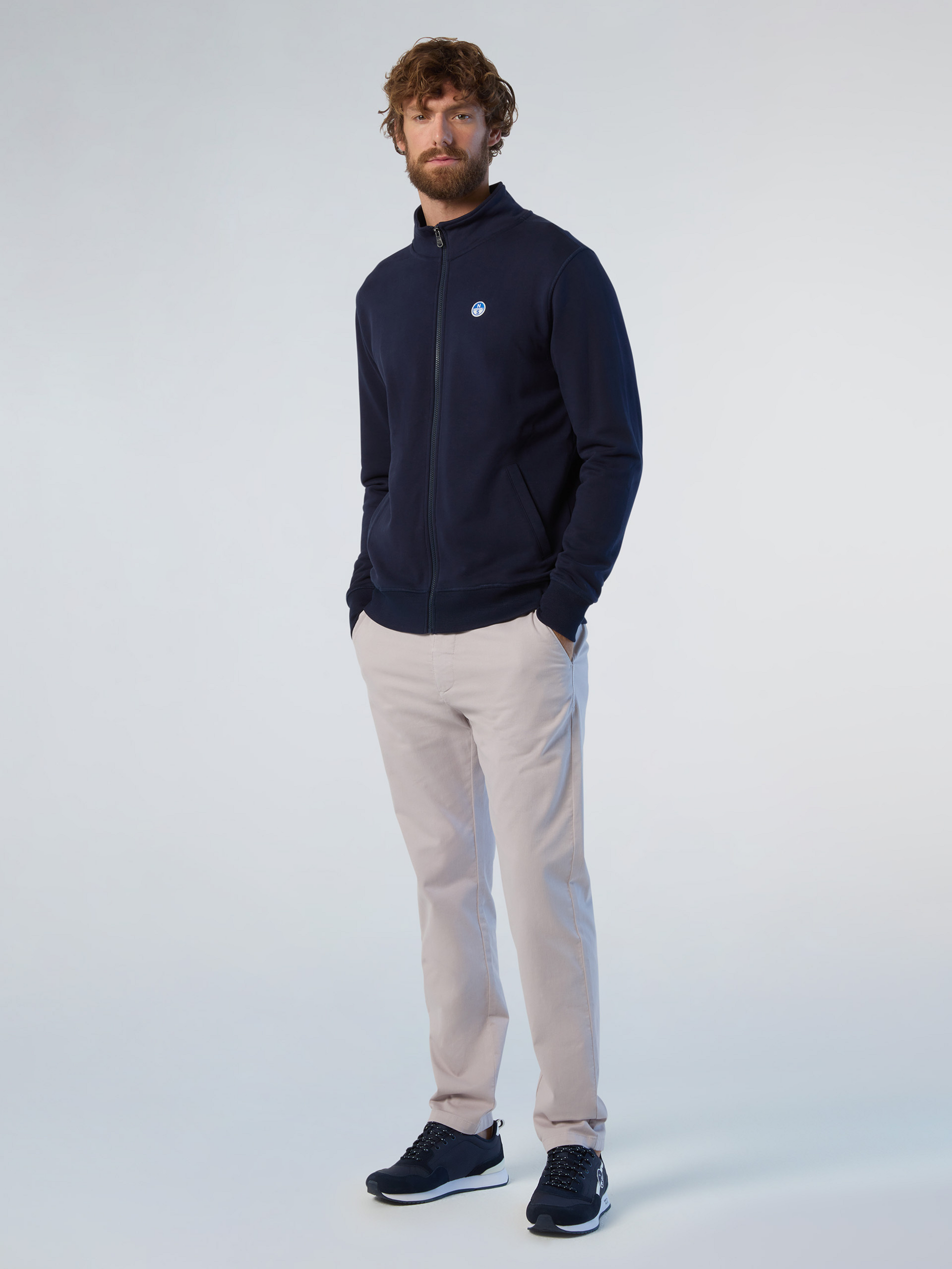 NORTH SAILS, North Sails Sweatshirt Full-zip With Logo Patch