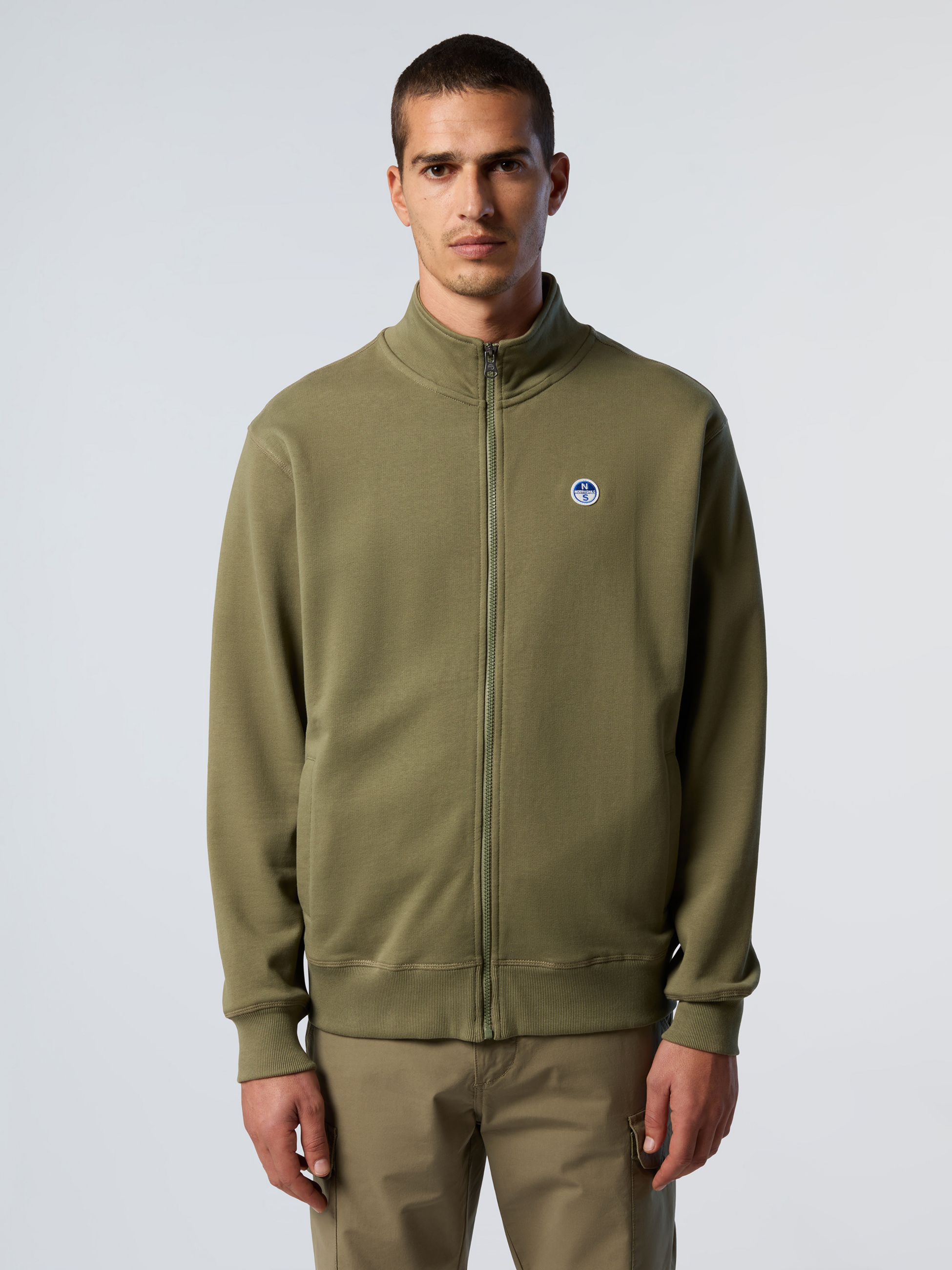 NORTH SAILS, North Sails Sweatshirt Full-zip With Logo Patch