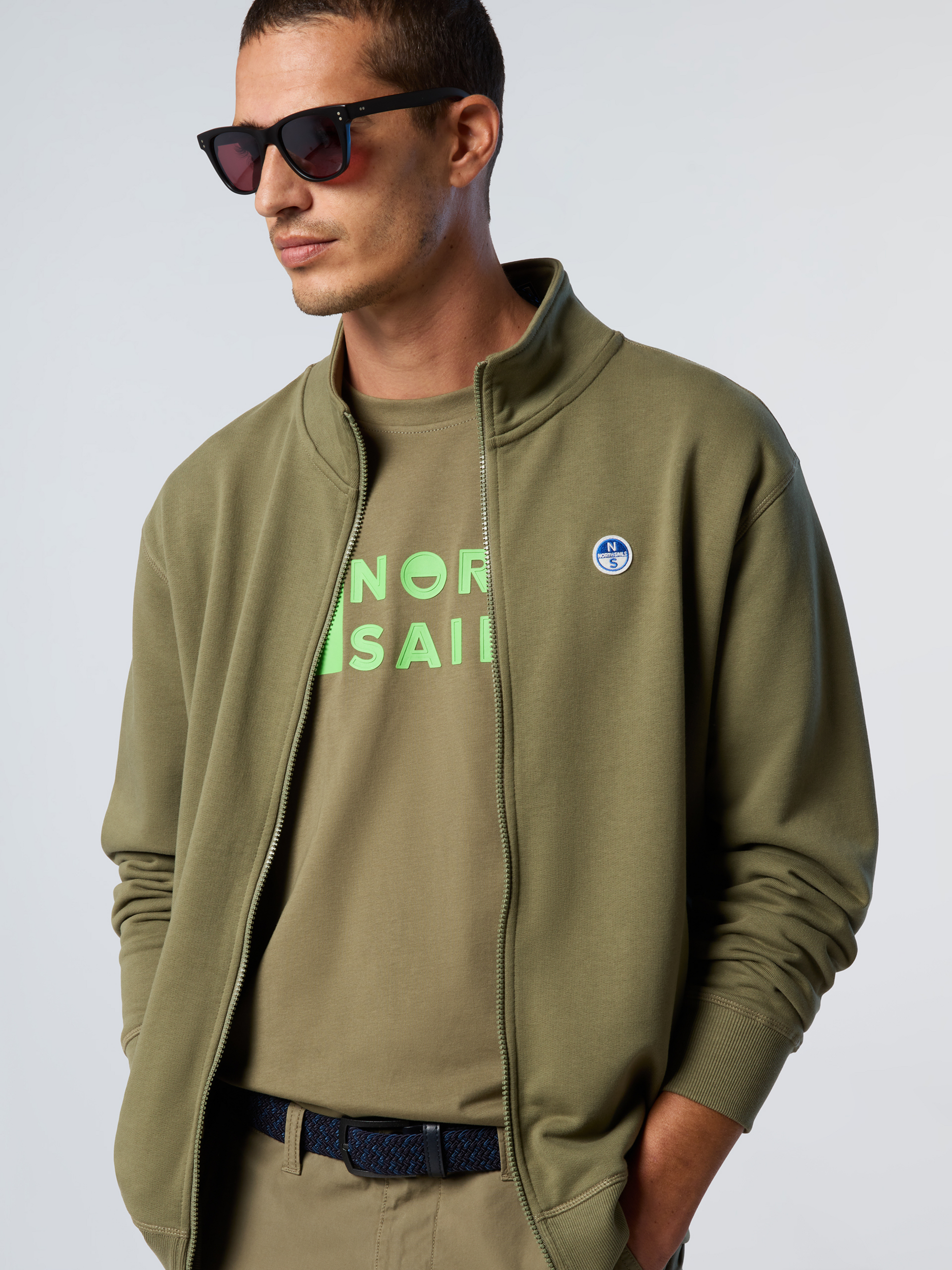NORTH SAILS, North Sails Sweatshirt Full-zip With Logo Patch