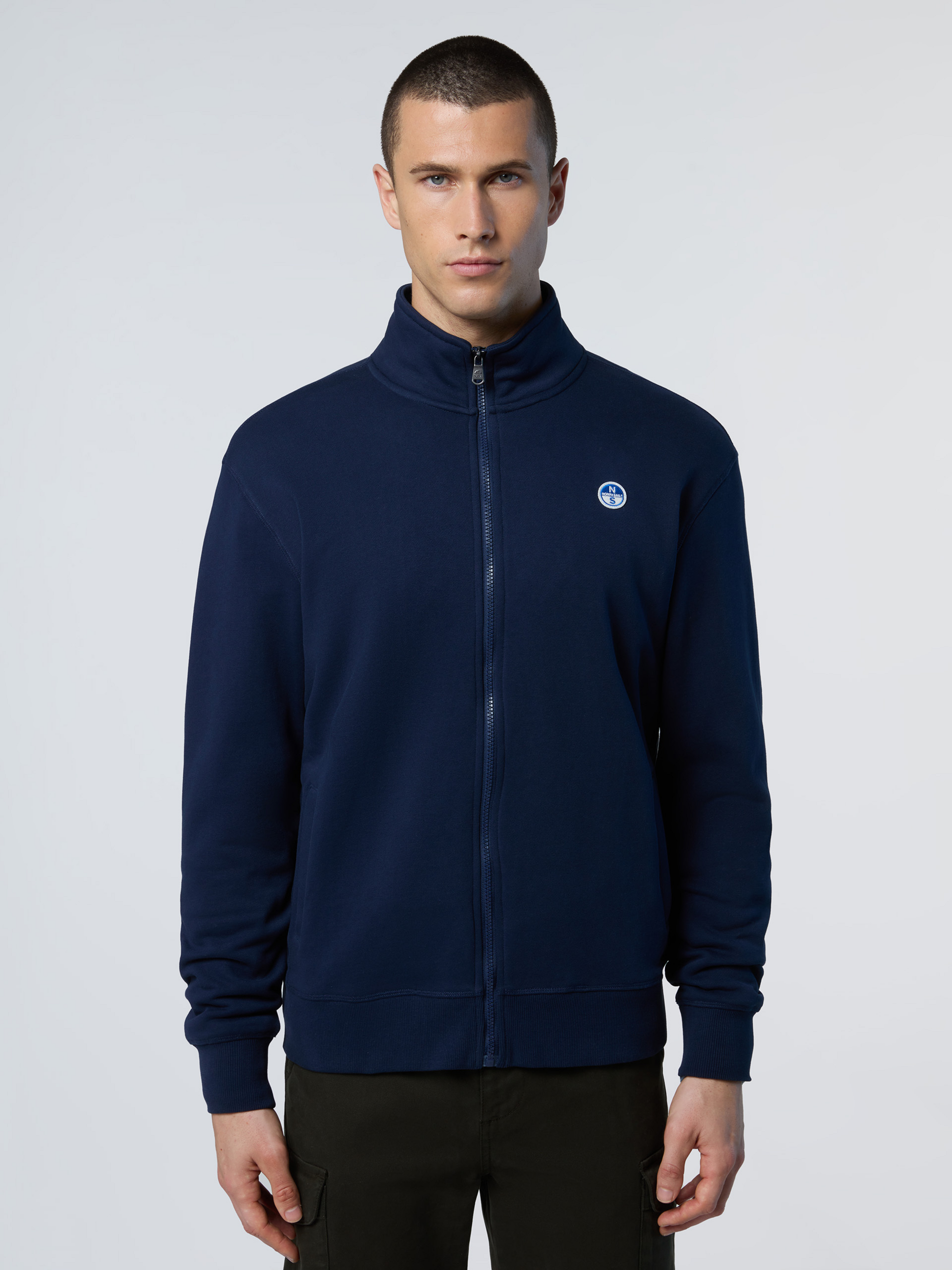 NORTH SAILS, North Sails Sweatshirt Full-zip With Logo Patch