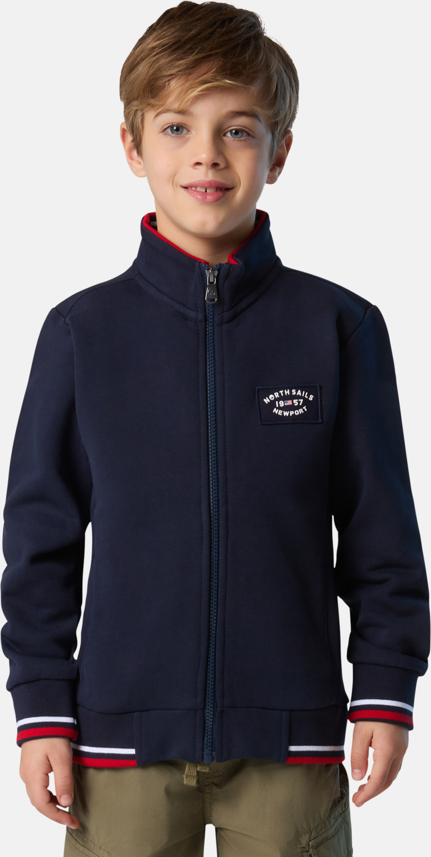 NORTH SAILS, North Sails Sweatshirt Full-zip With Newport Label