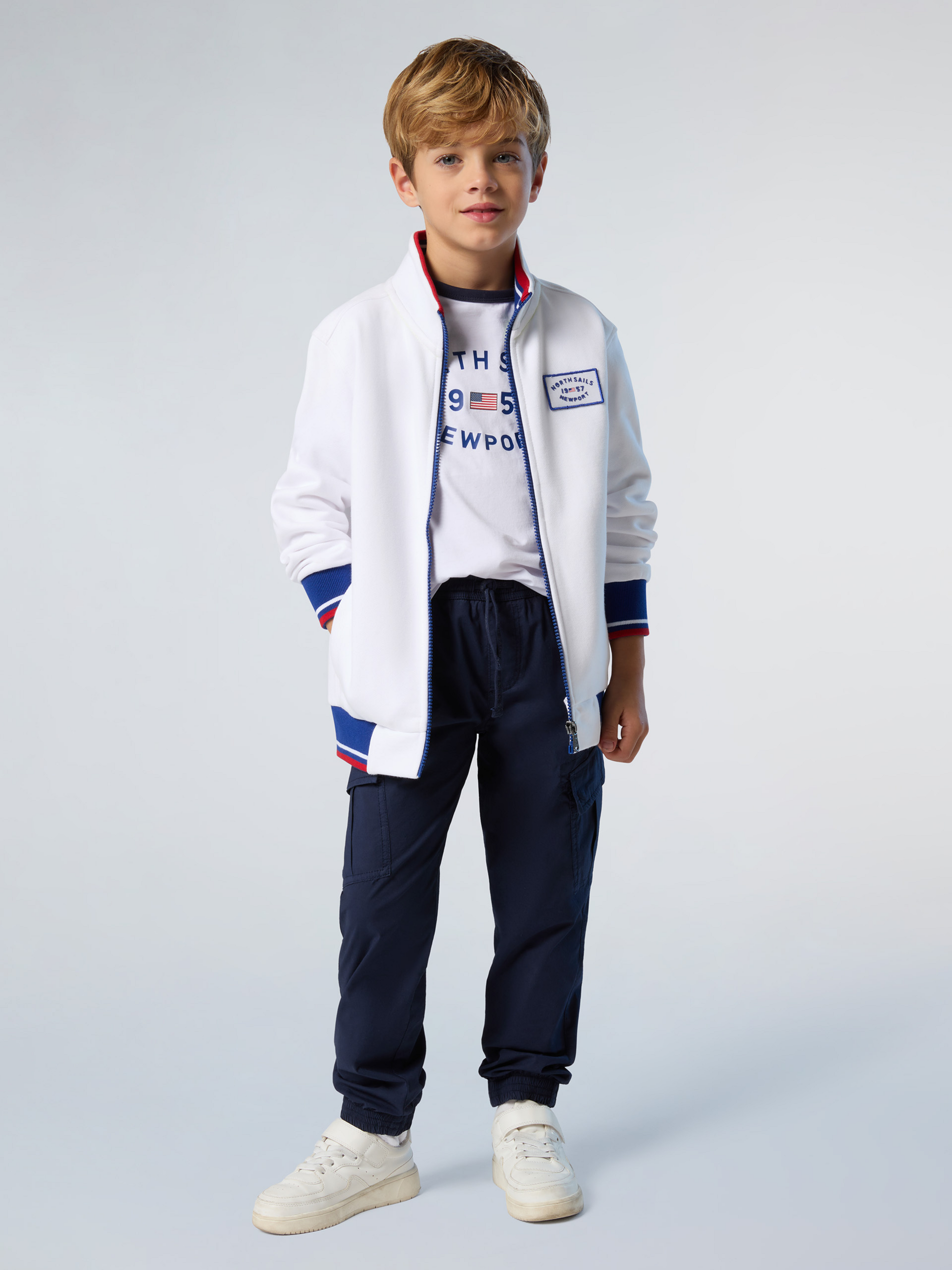 NORTH SAILS, North Sails Sweatshirt Full-zip With Newport Label