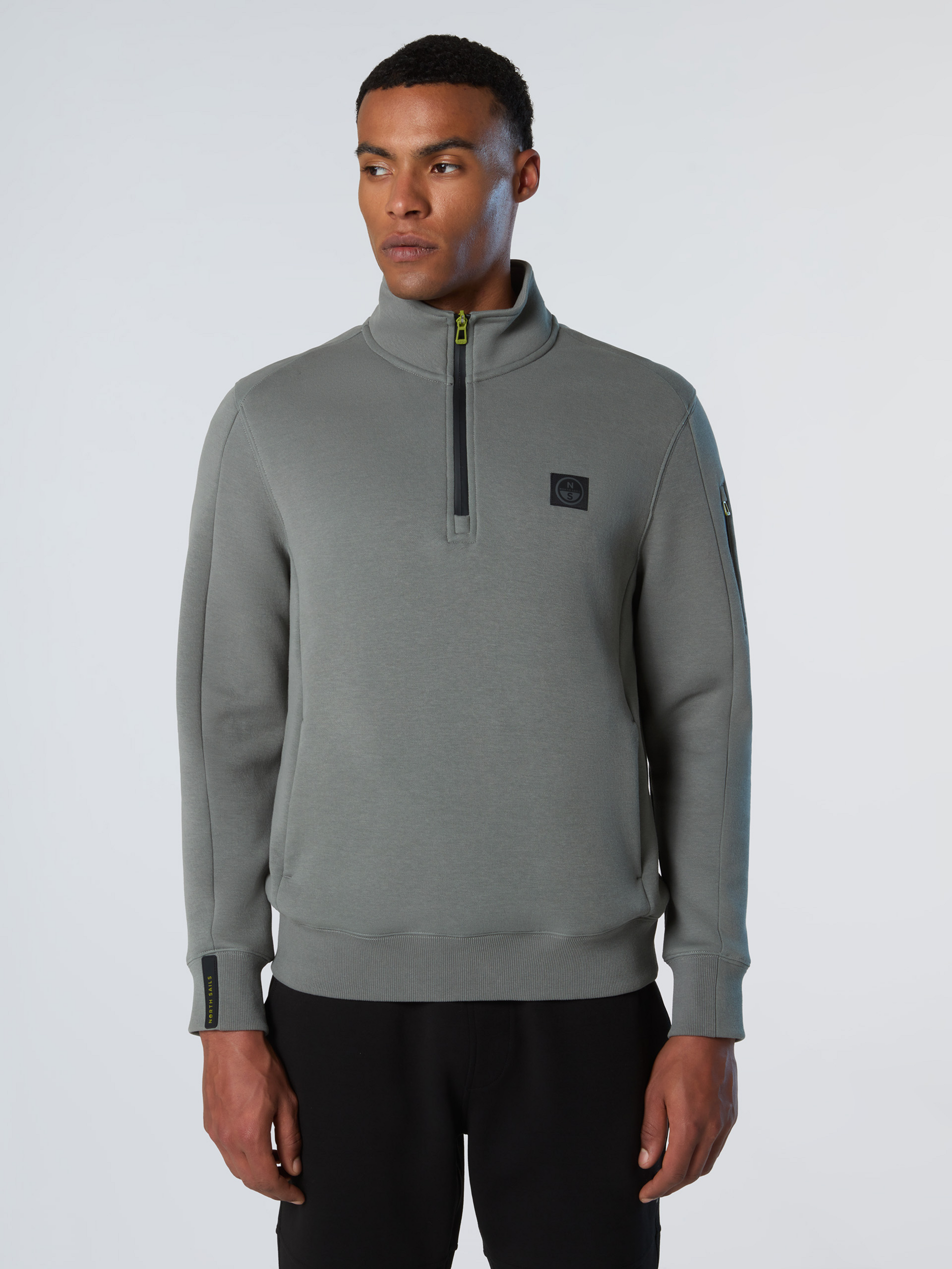 NORTH SAILS, North Sails Sweatshirt Piqué Scuba Fabric With Half-zip