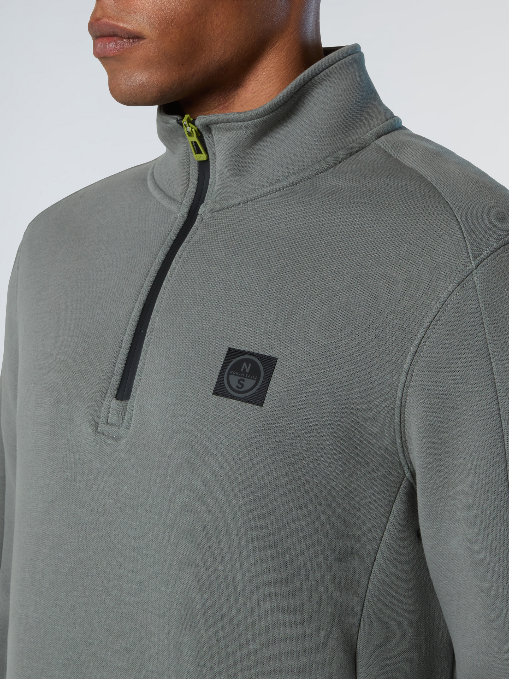 NORTH SAILS, North Sails Sweatshirt Piqué Scuba Fabric With Half-zip