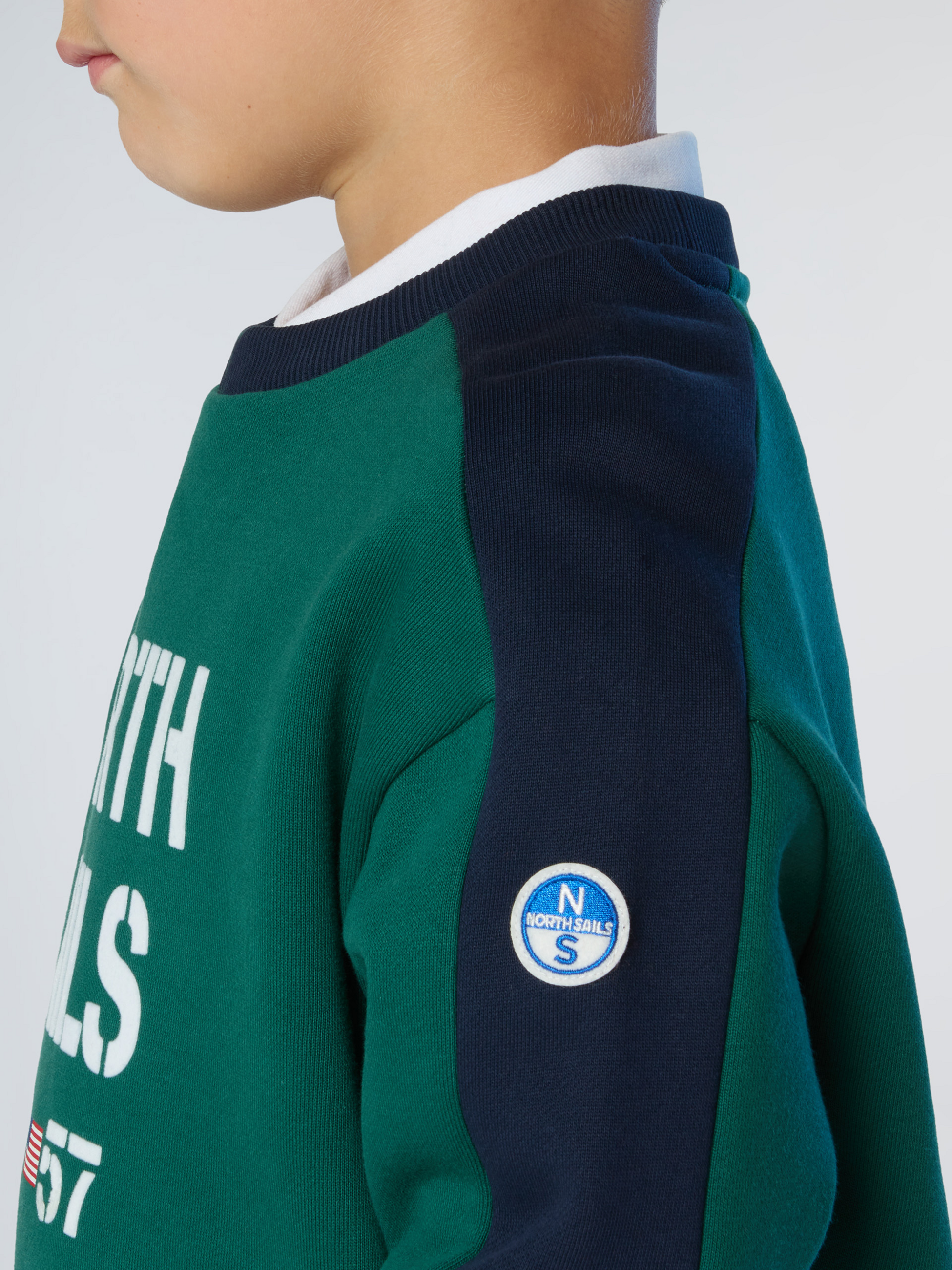 NORTH SAILS, North Sails Sweatshirt With Flock Print