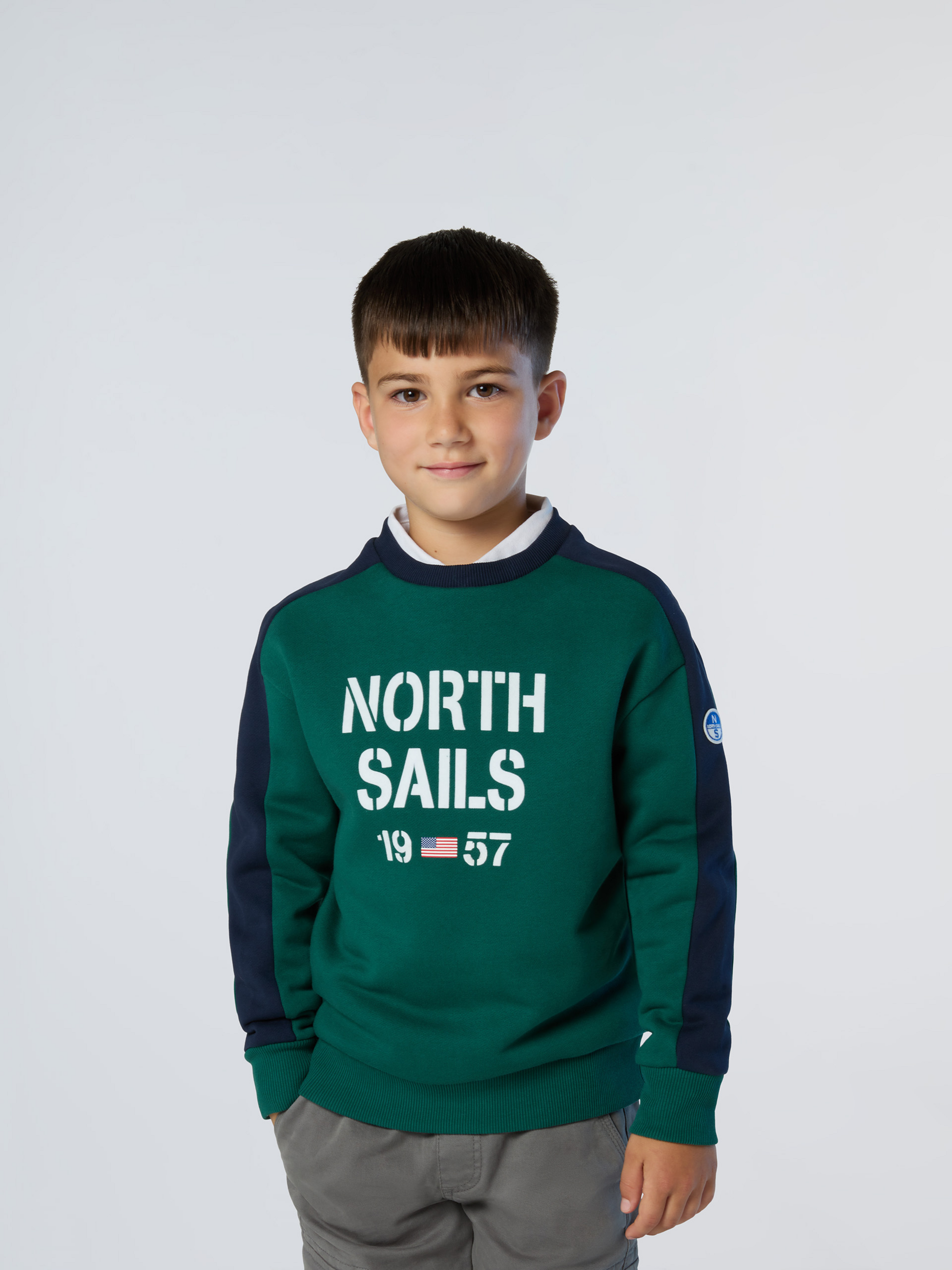 NORTH SAILS, North Sails Sweatshirt With Flock Print