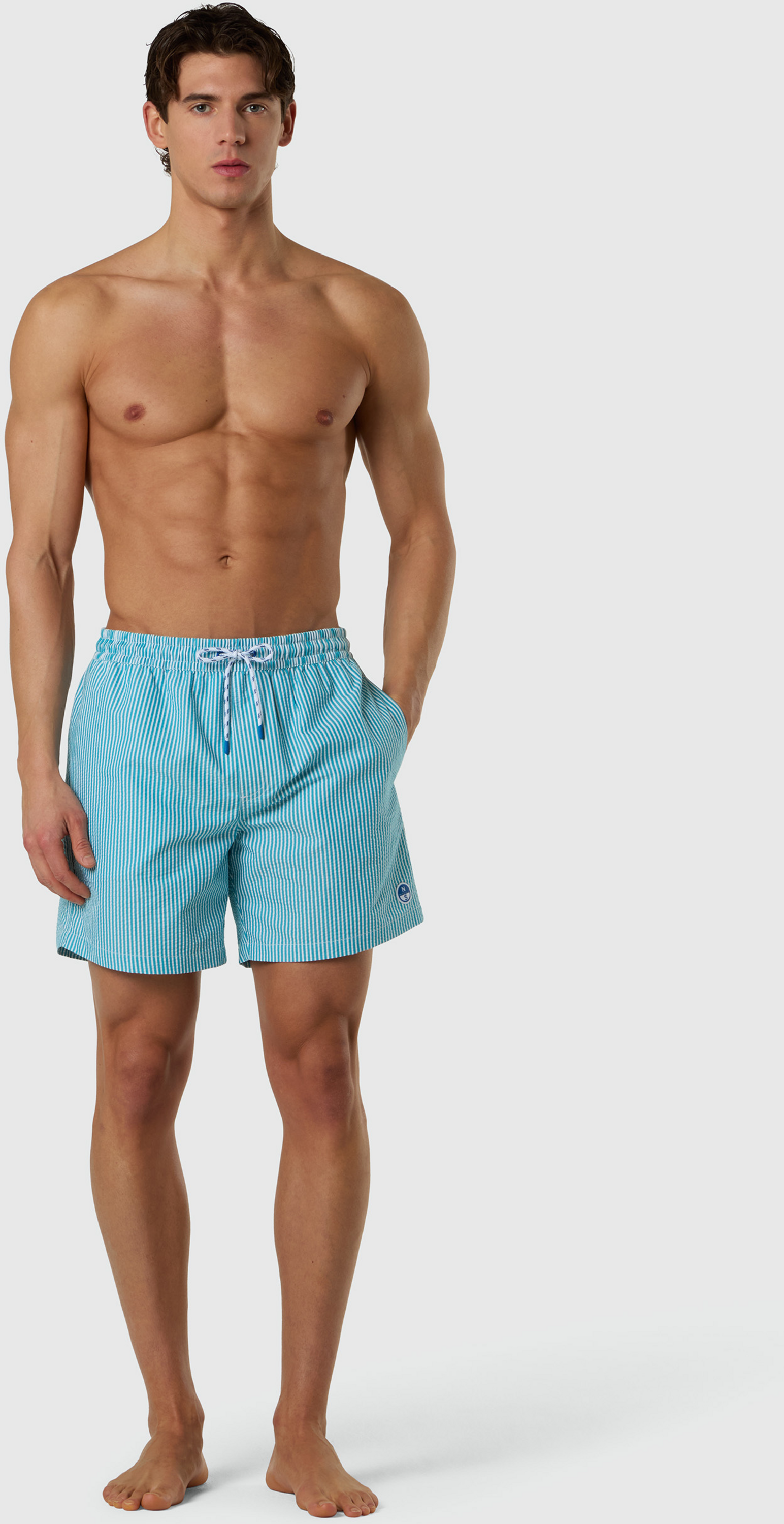 NORTH SAILS, North Sails Swim Shorts Striped Seersucker