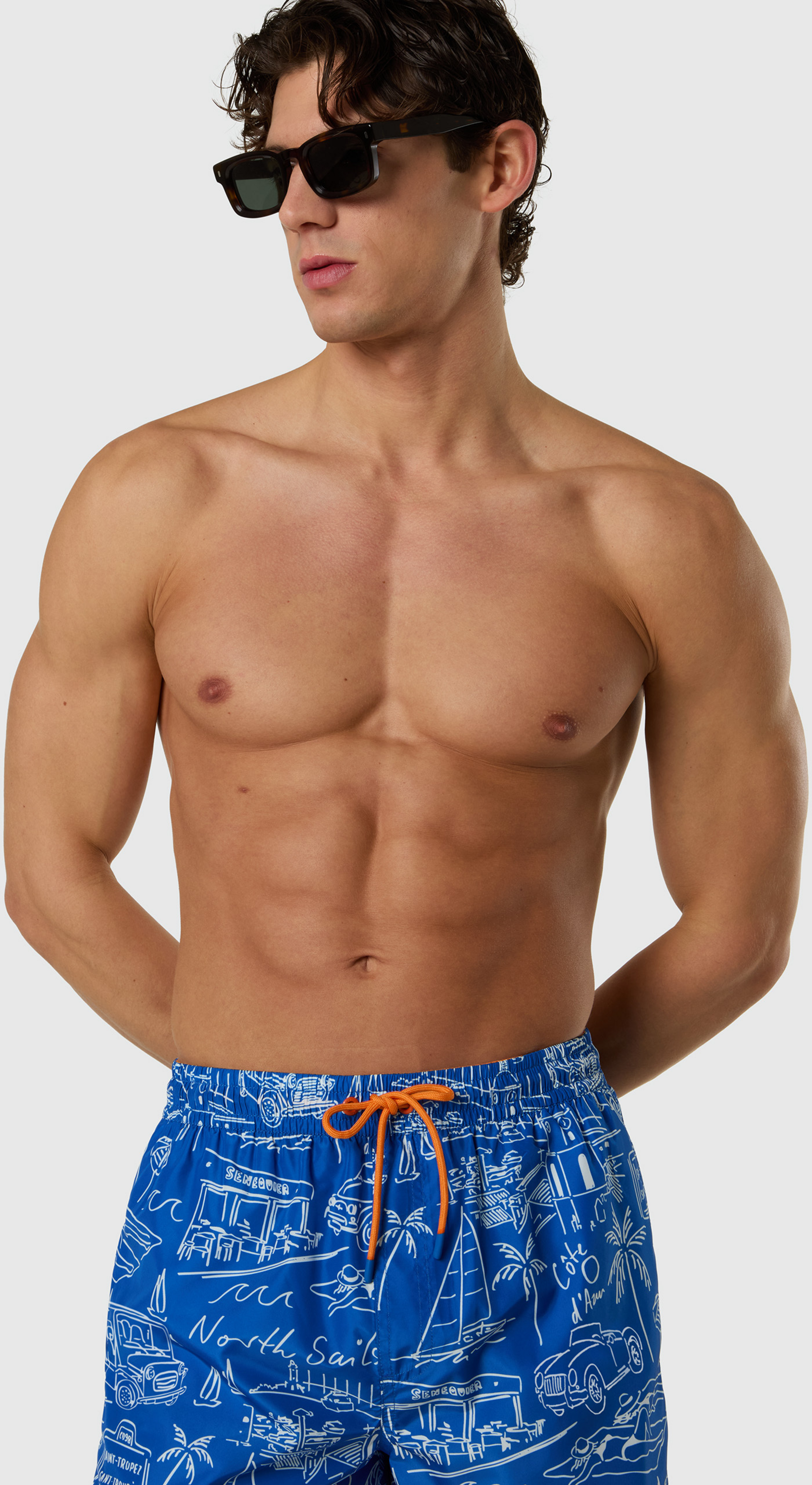 NORTH SAILS, North Sails Swim Shorts With Graphic Print