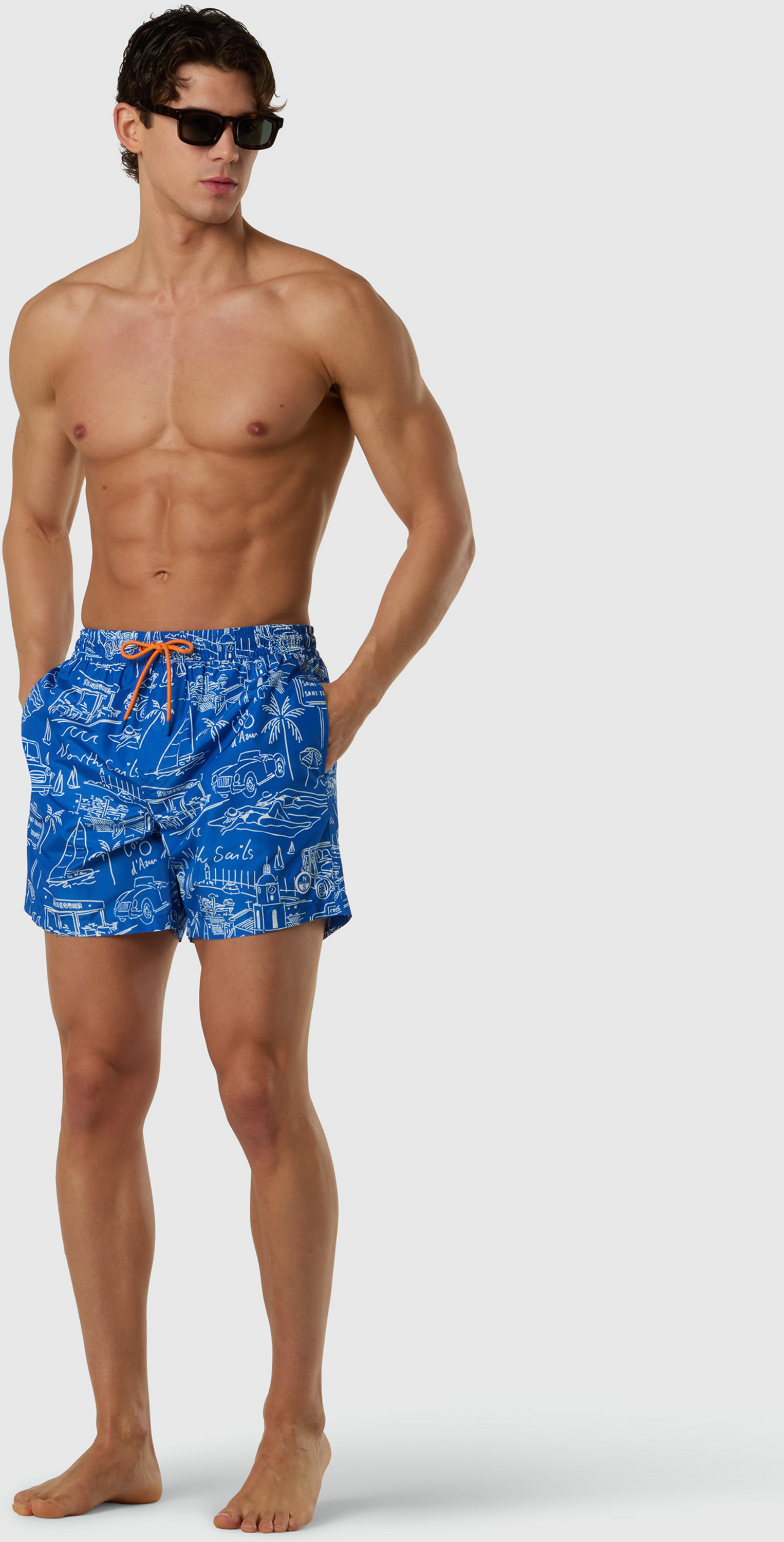 NORTH SAILS, North Sails Swim Shorts With Graphic Print