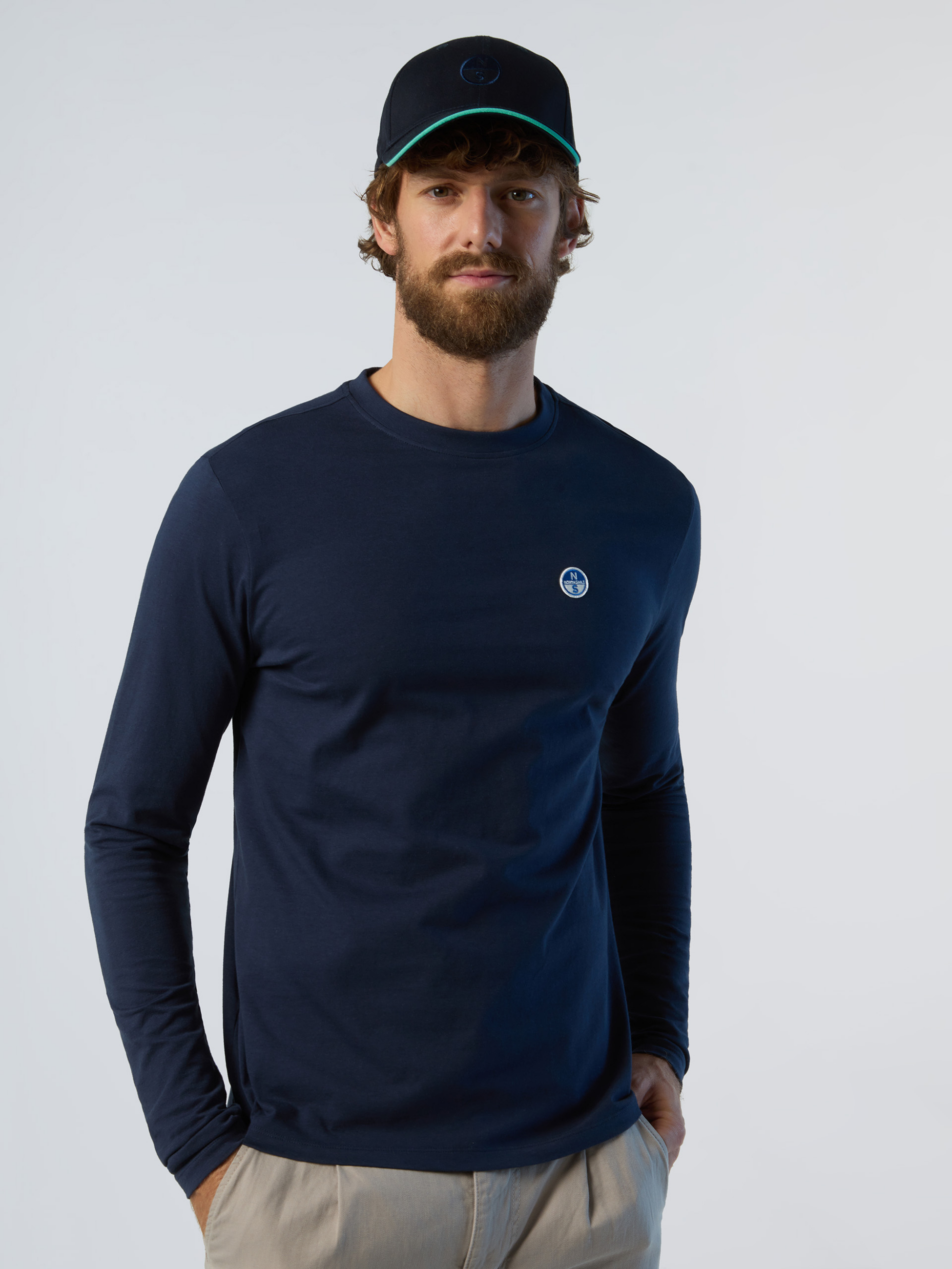 NORTH SAILS, North Sails T-shirt Long-sleeved With Logo Patch