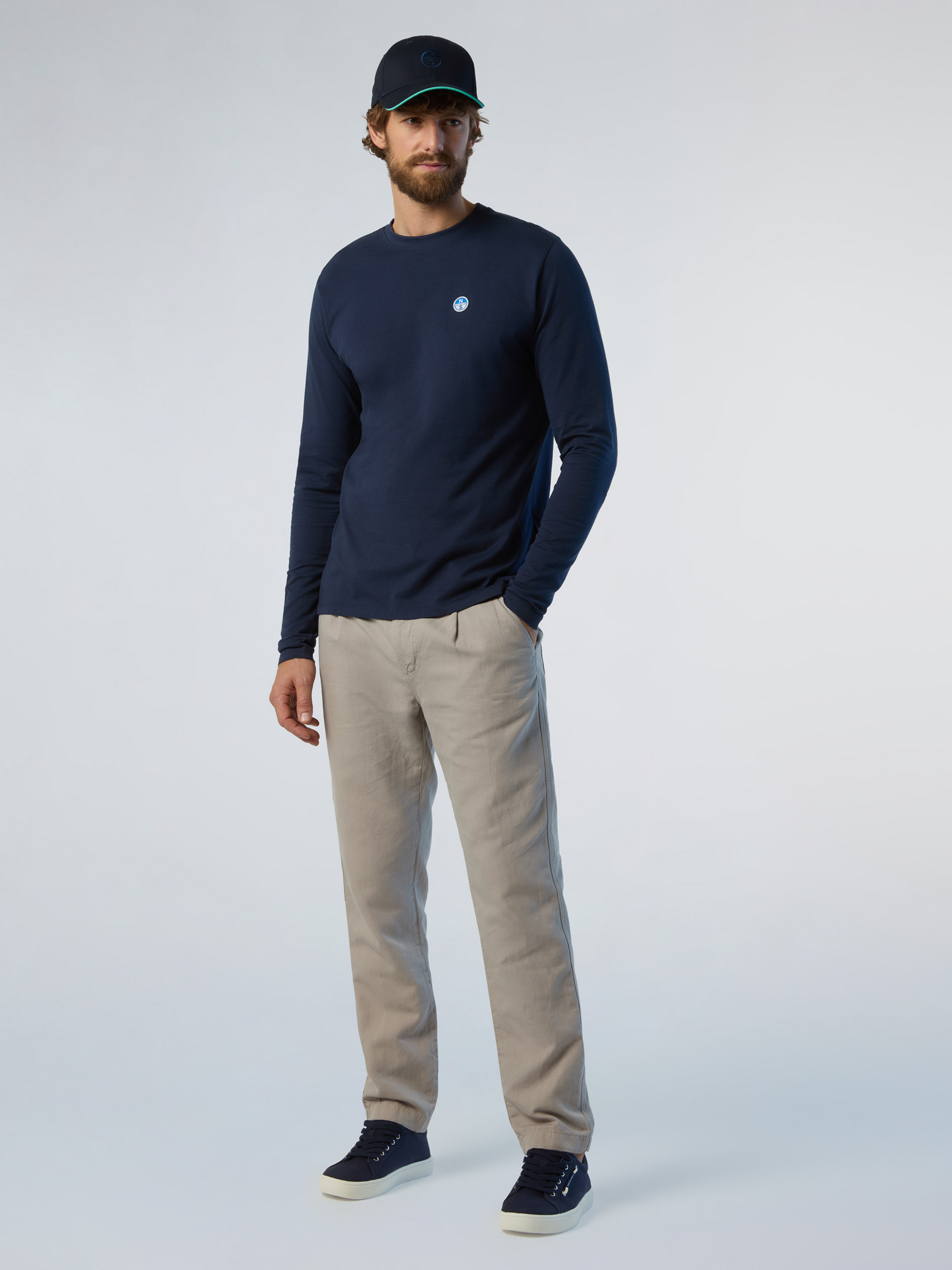 NORTH SAILS, North Sails T-shirt Long-sleeved With Logo Patch