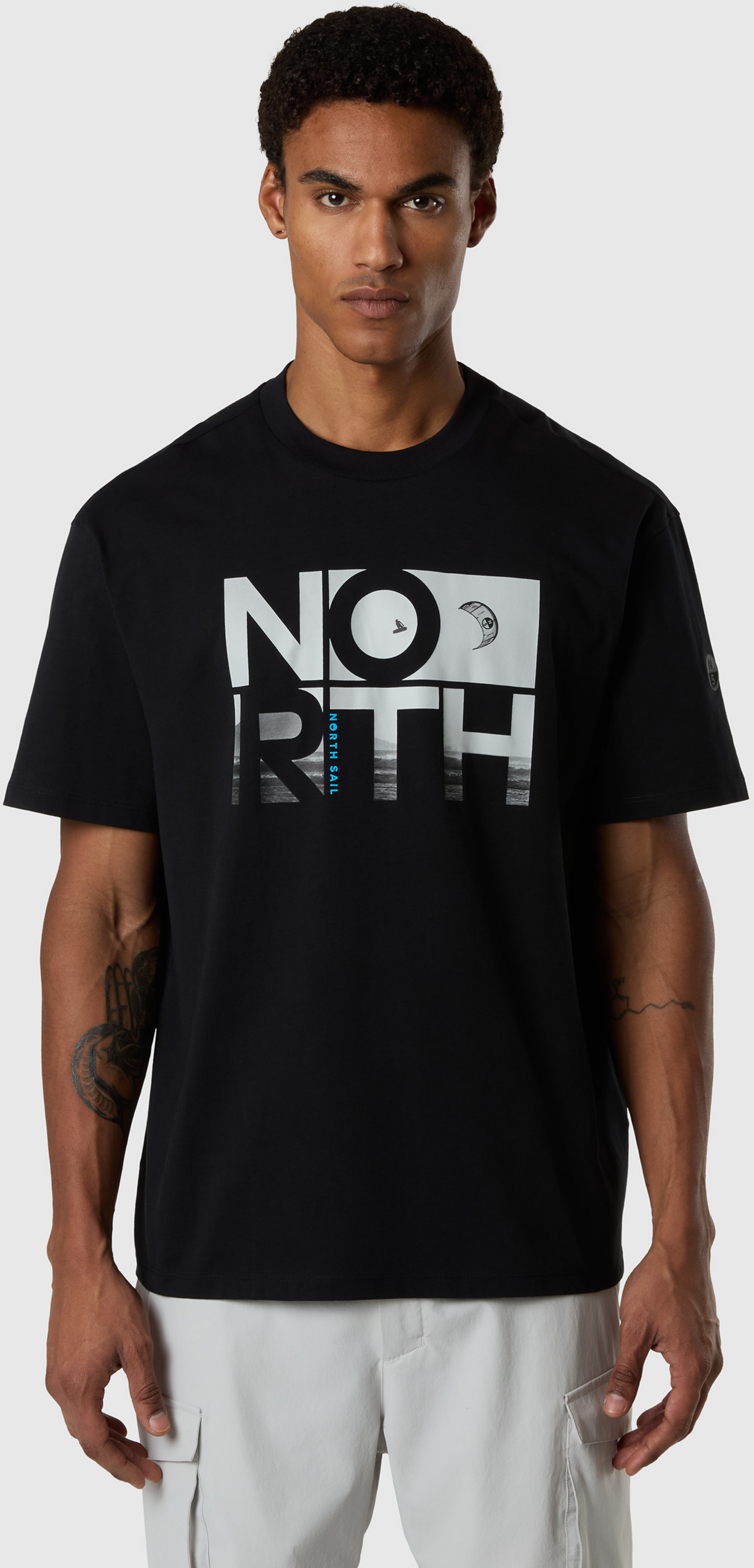 NORTH SAILS, North Sails T-shirt With Kitesurfing Print
