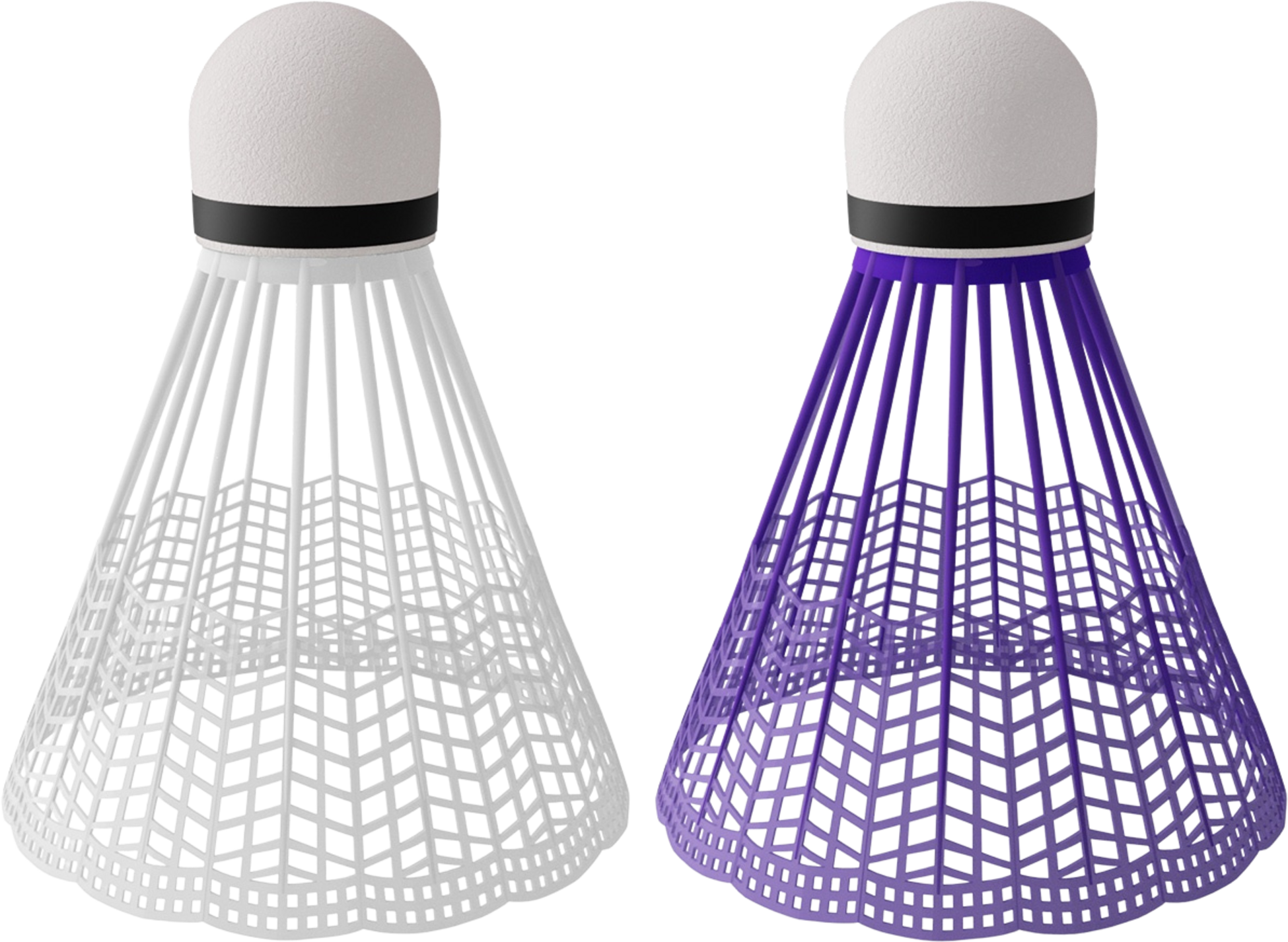 NORTHIX, Nylon Shuttlecocks, Multicolor, 6 Pack