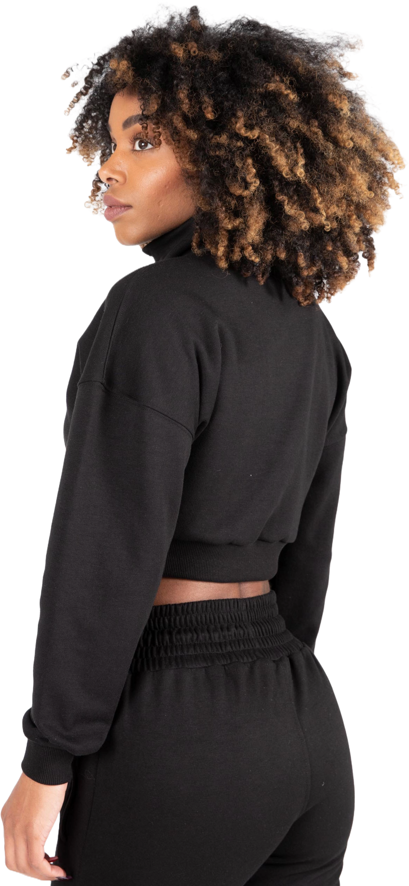 GORILLA WEAR, Ocala Cropped Half-zip Sweatshirt