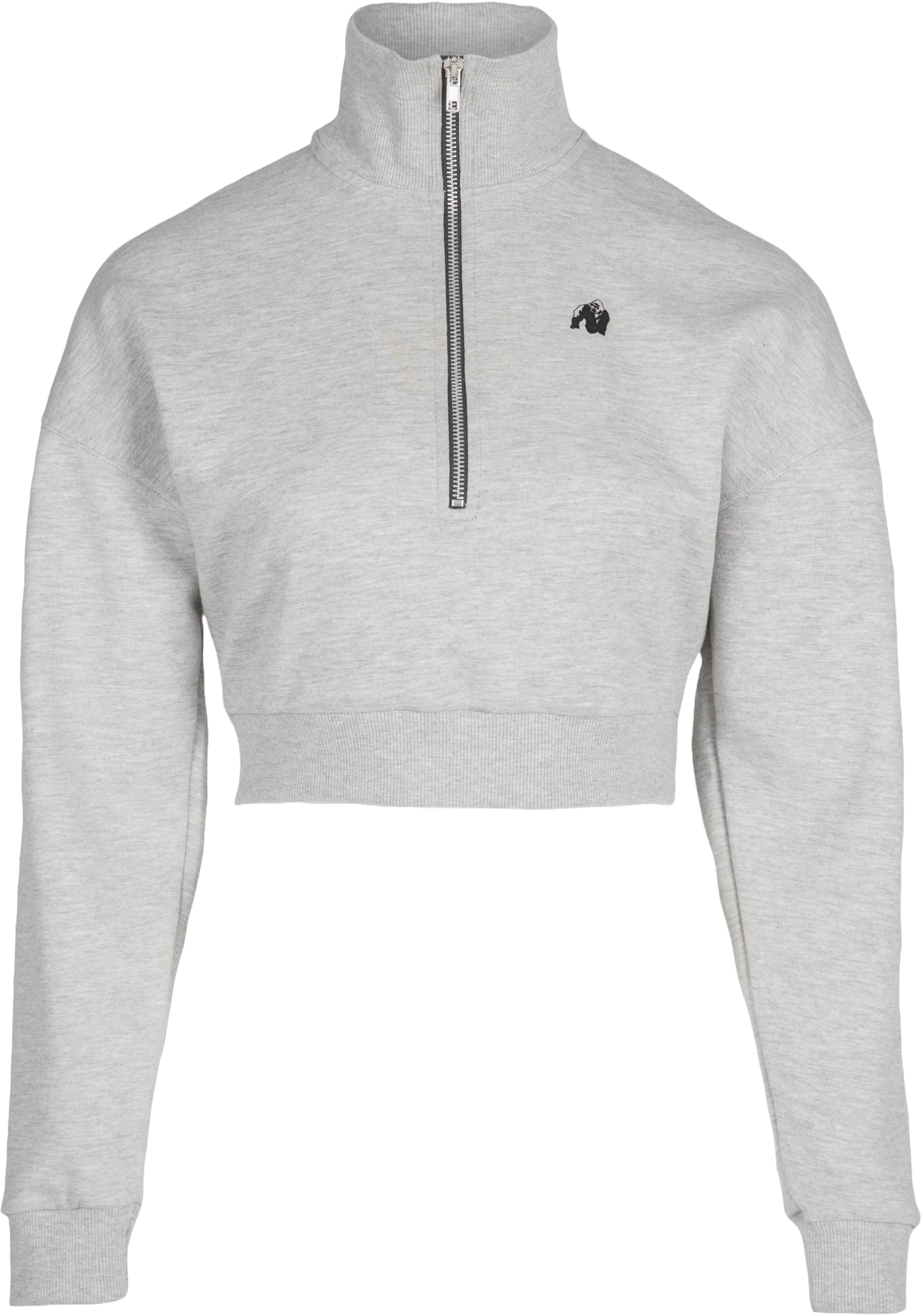 GORILLA WEAR, Ocala Cropped Half-zip Sweatshirt