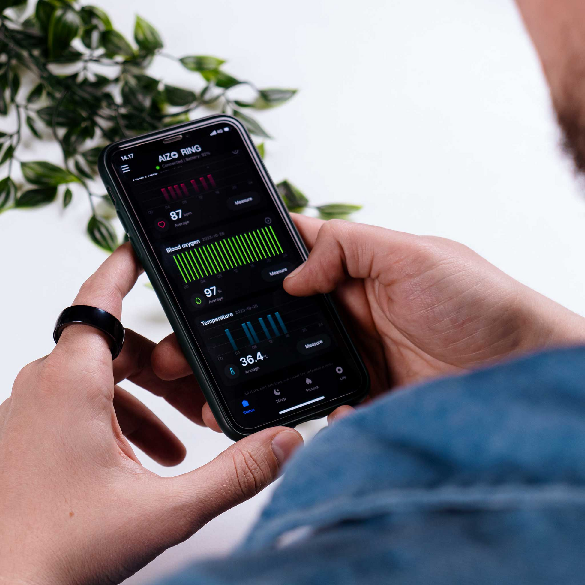 ODO, Odo Smart Ring 3, Black - 9