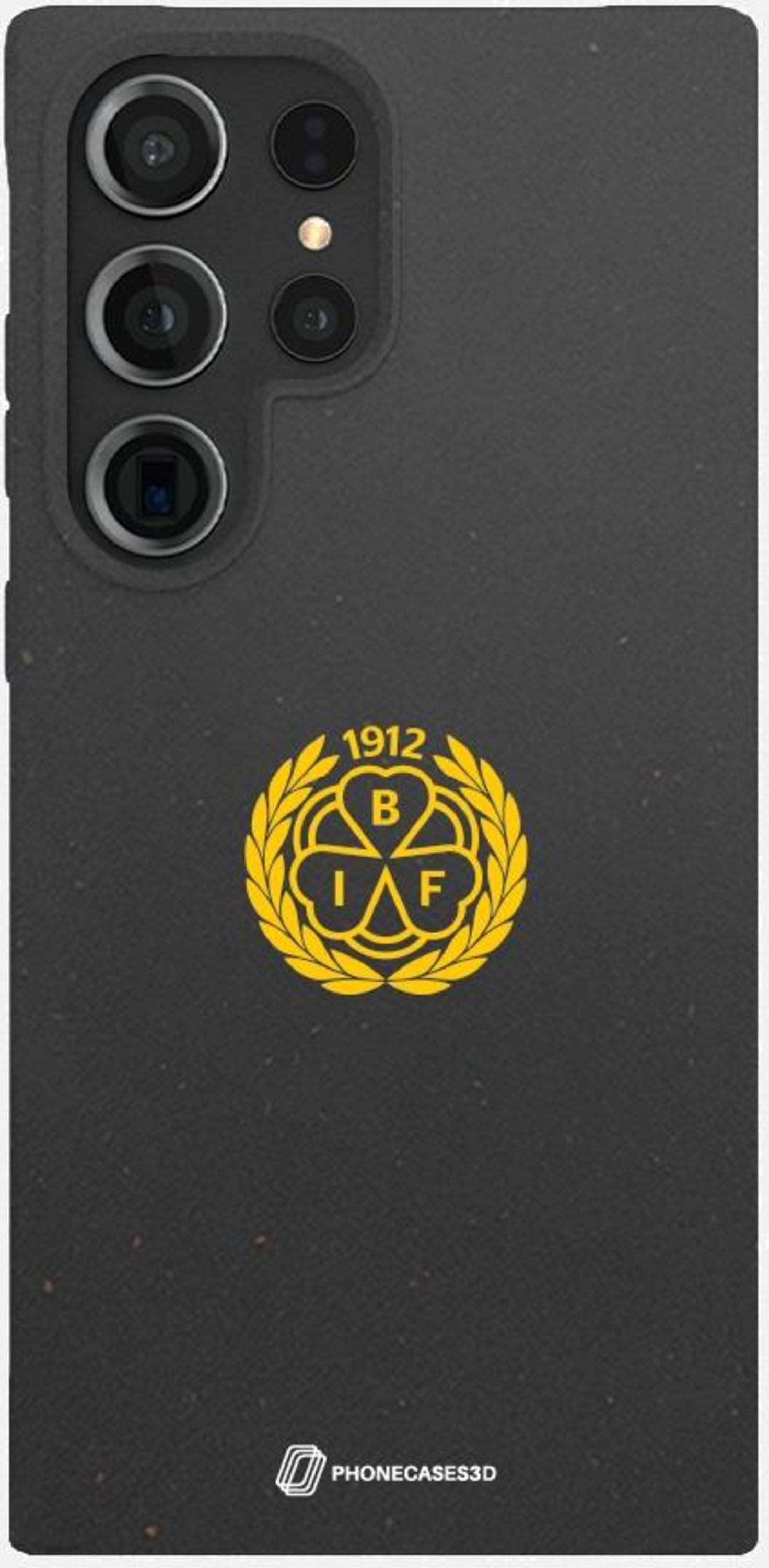 PHONECASES3D, Official Black Compostable Phone Case With Logo