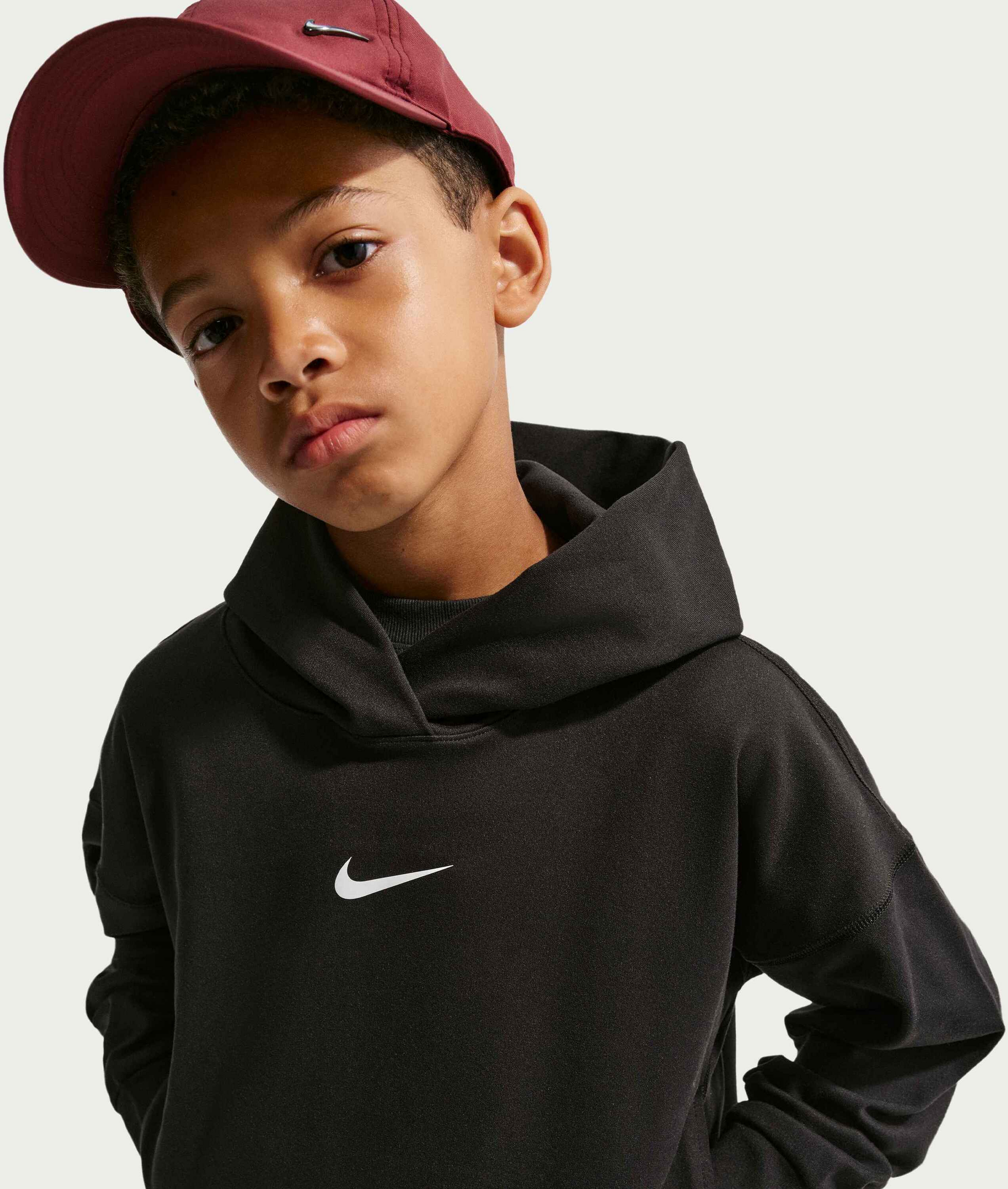 NIKE, Older Kids' (boys') Dri-fit Fleece Pullover Hoodie Pro