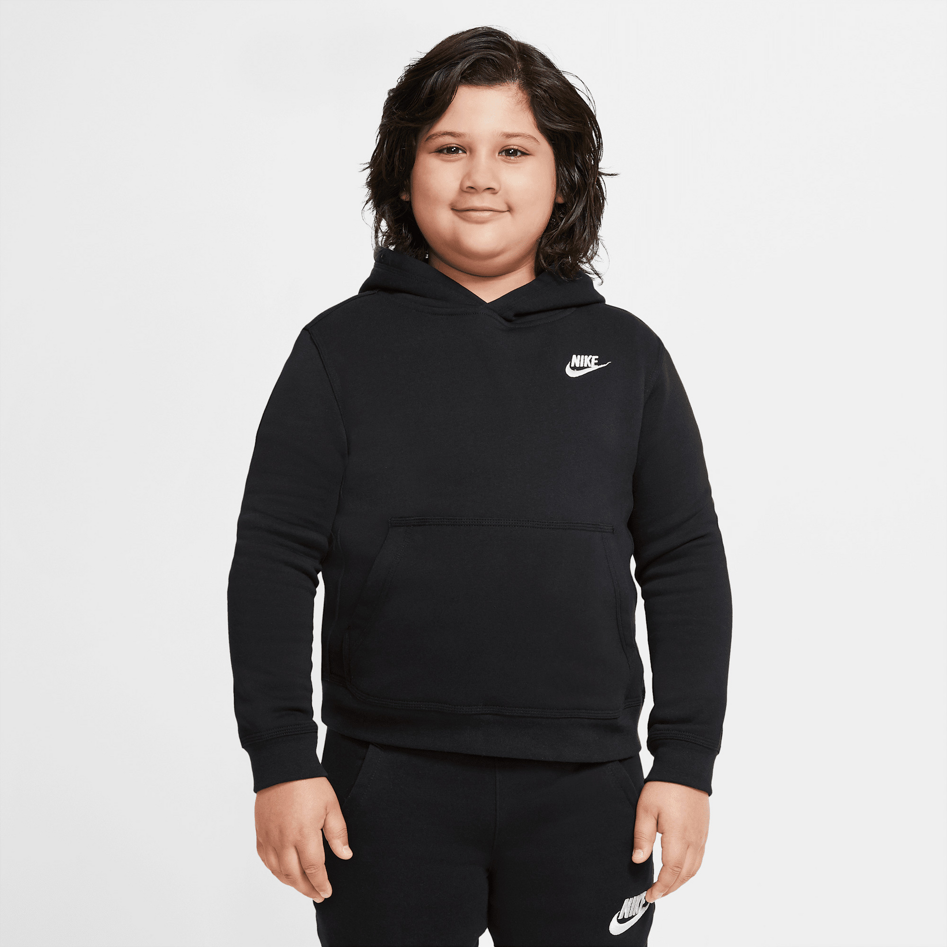 NIKE, Older Kids' (boys') Pullover Hoodie (extended Size) Sportswear Club Fleece