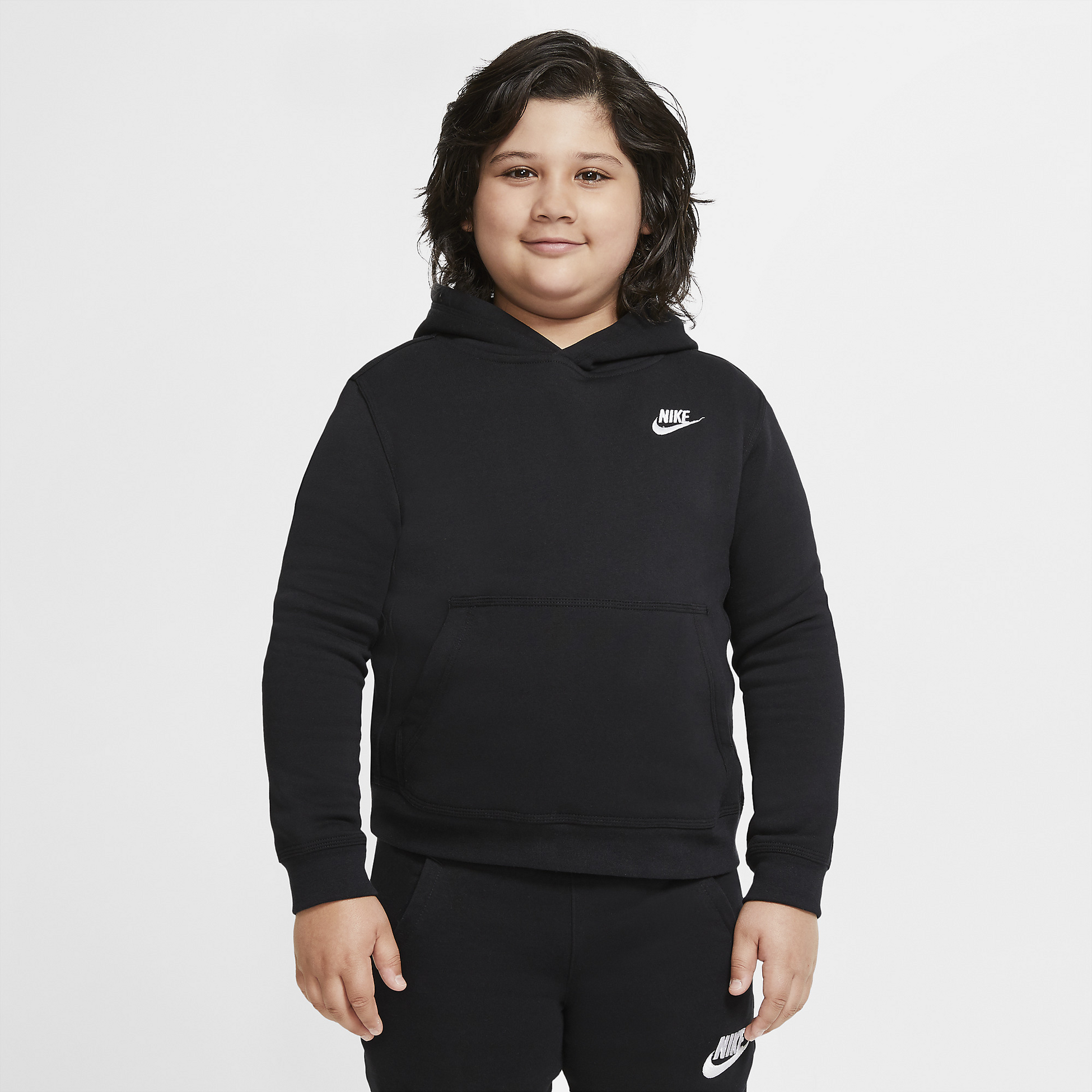 NIKE, Older Kids' (boys') Pullover Hoodie (extended Size) Sportswear Club Fleece